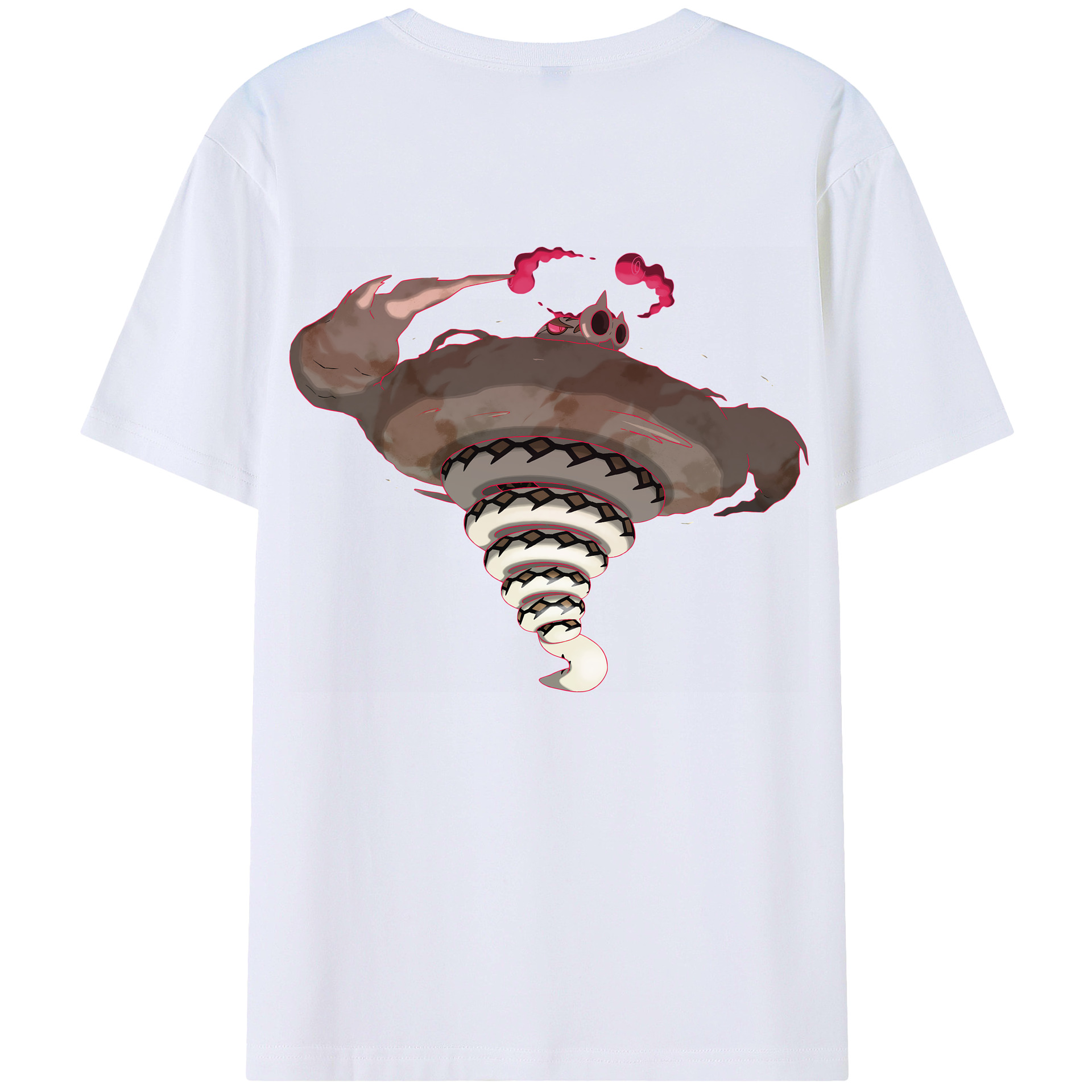 （画像用） ポケットモンスター Pokémon 綿100％ メンズ半袖Tシャツ（バックプリント） 通気性