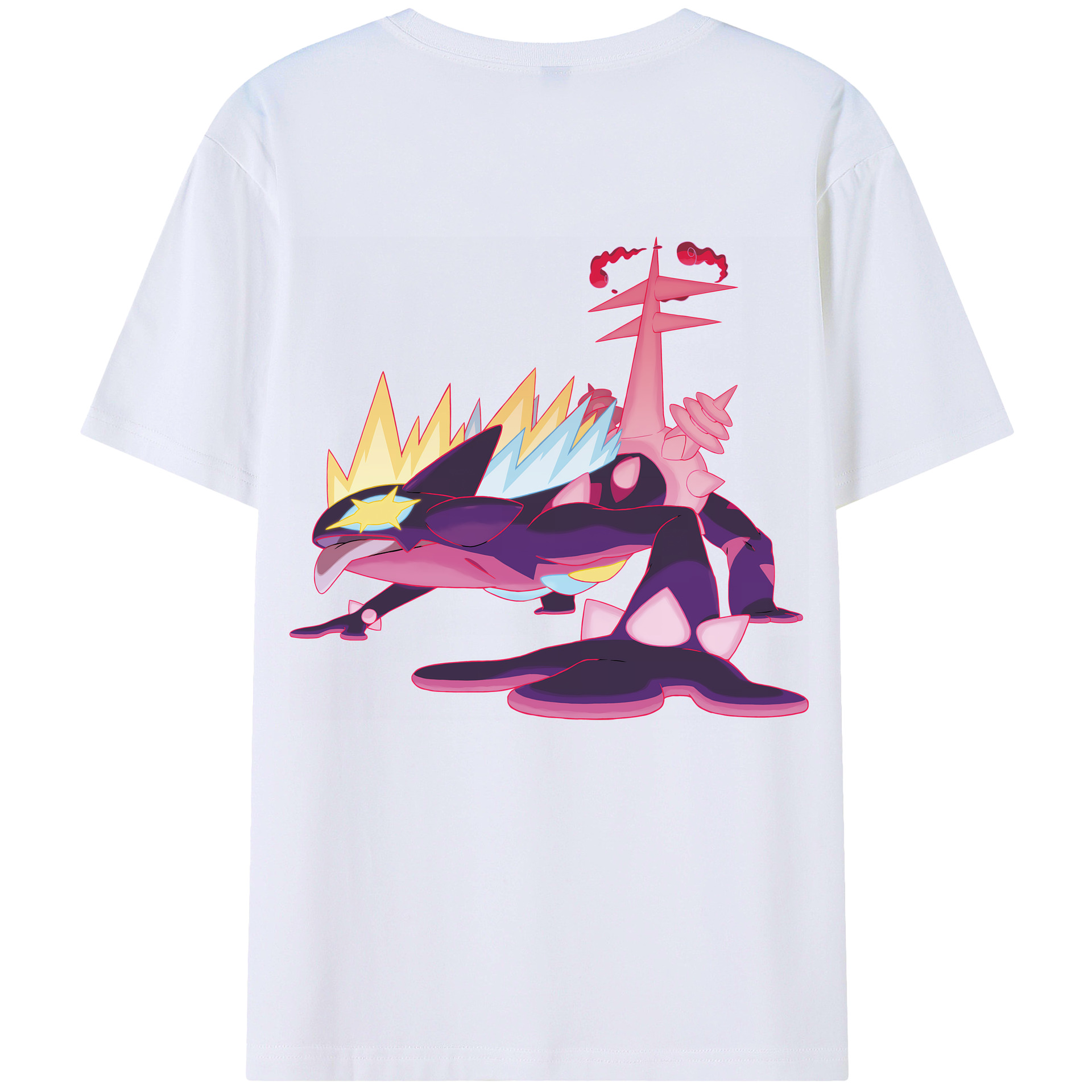 （画像用） ポケットモンスター Pokémon 綿100％ メンズ半袖Tシャツ（バックプリント） 通気性