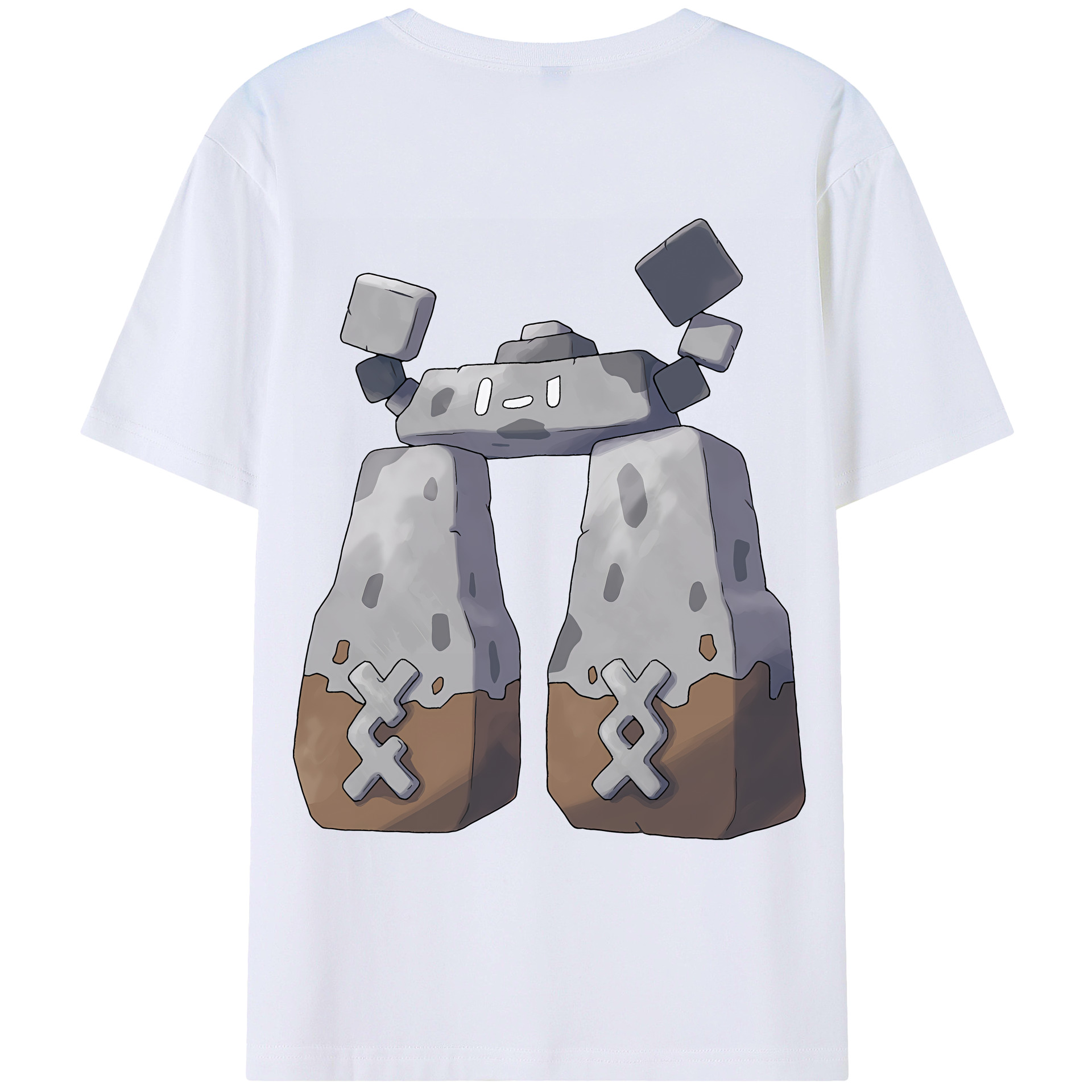 （画像用） ポケットモンスター Pokémon 綿100％ メンズ半袖Tシャツ（バックプリント） 通気性