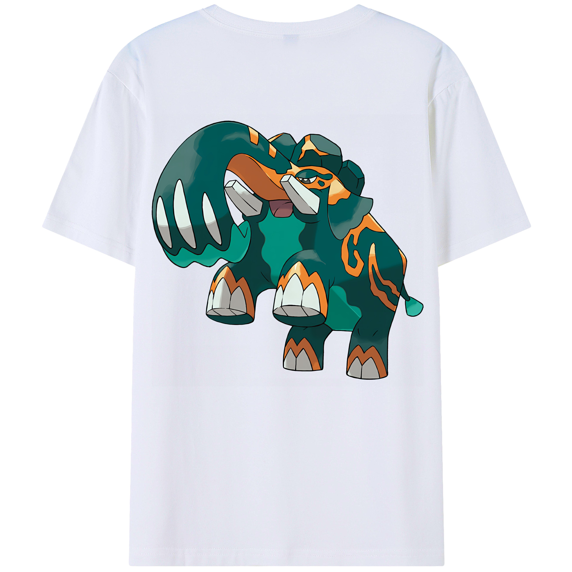 （画像用） ポケットモンスター Pokémon 綿100％ メンズ半袖Tシャツ（バックプリント） 通気性