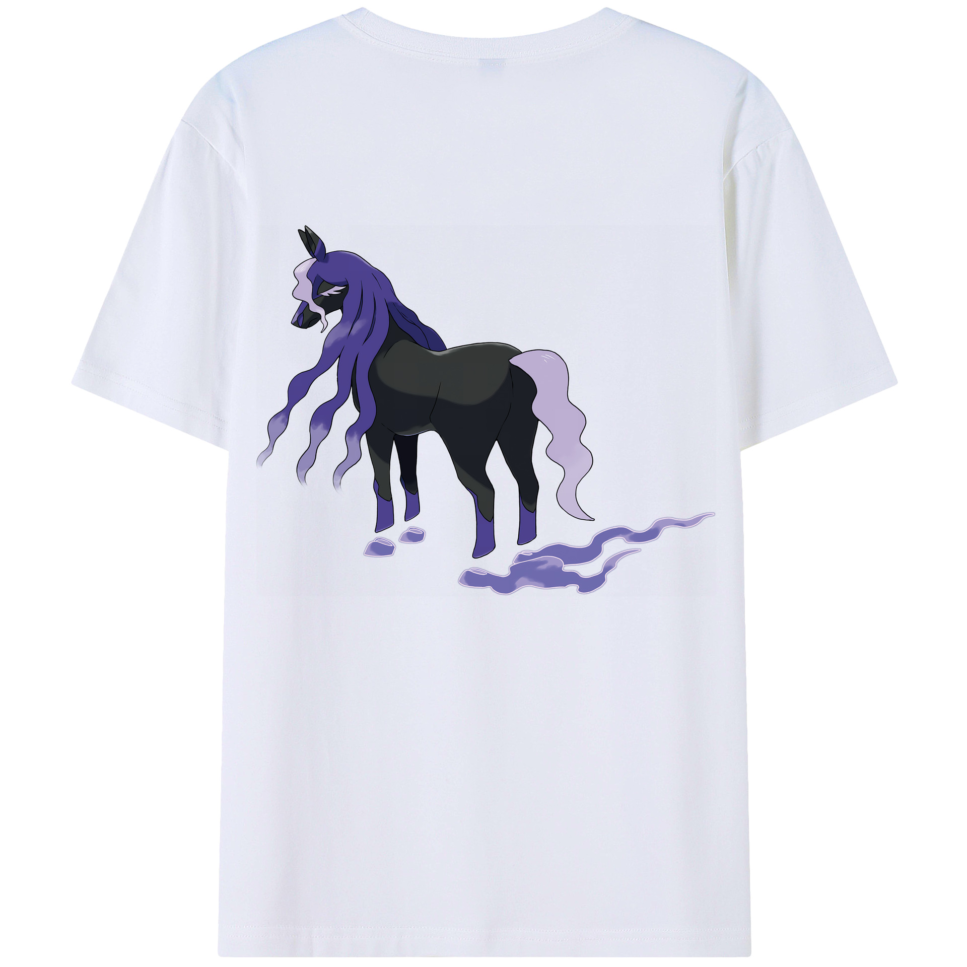 （画像用） ポケットモンスター Pokémon 綿100％ メンズ半袖Tシャツ（バックプリント） 通気性