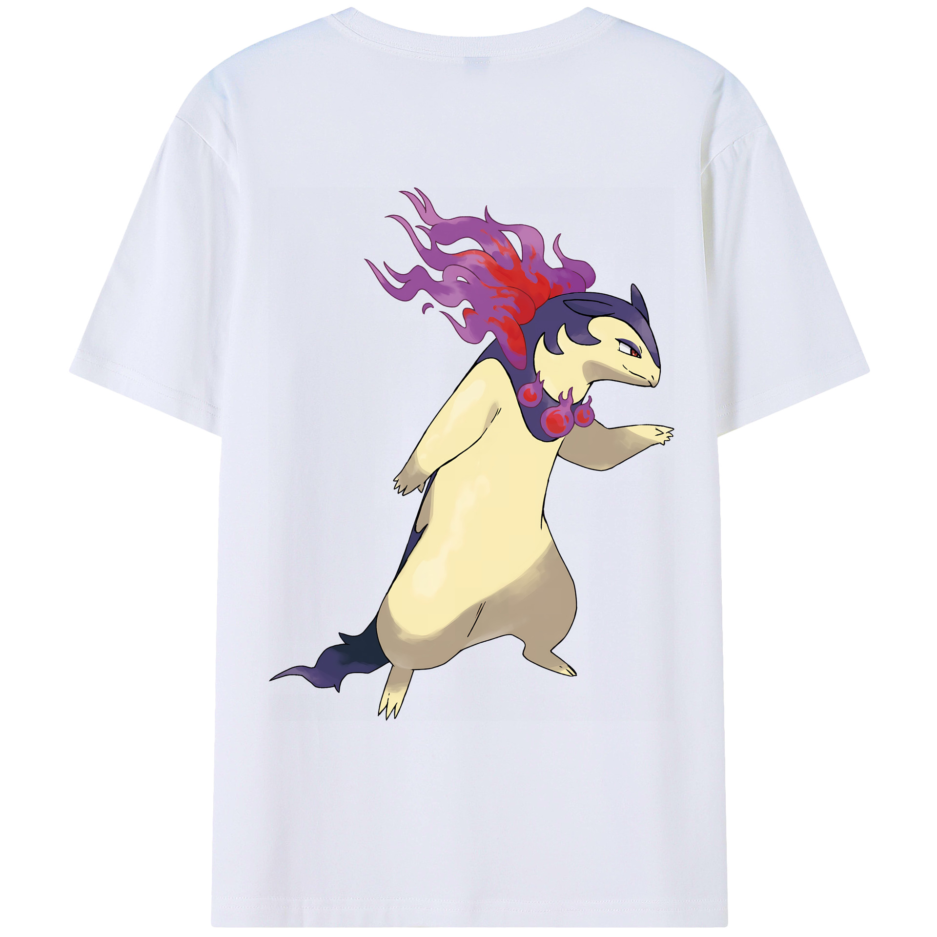 （画像用） ポケットモンスター Pokémon 綿100％ メンズ半袖Tシャツ（バックプリント） 通気性