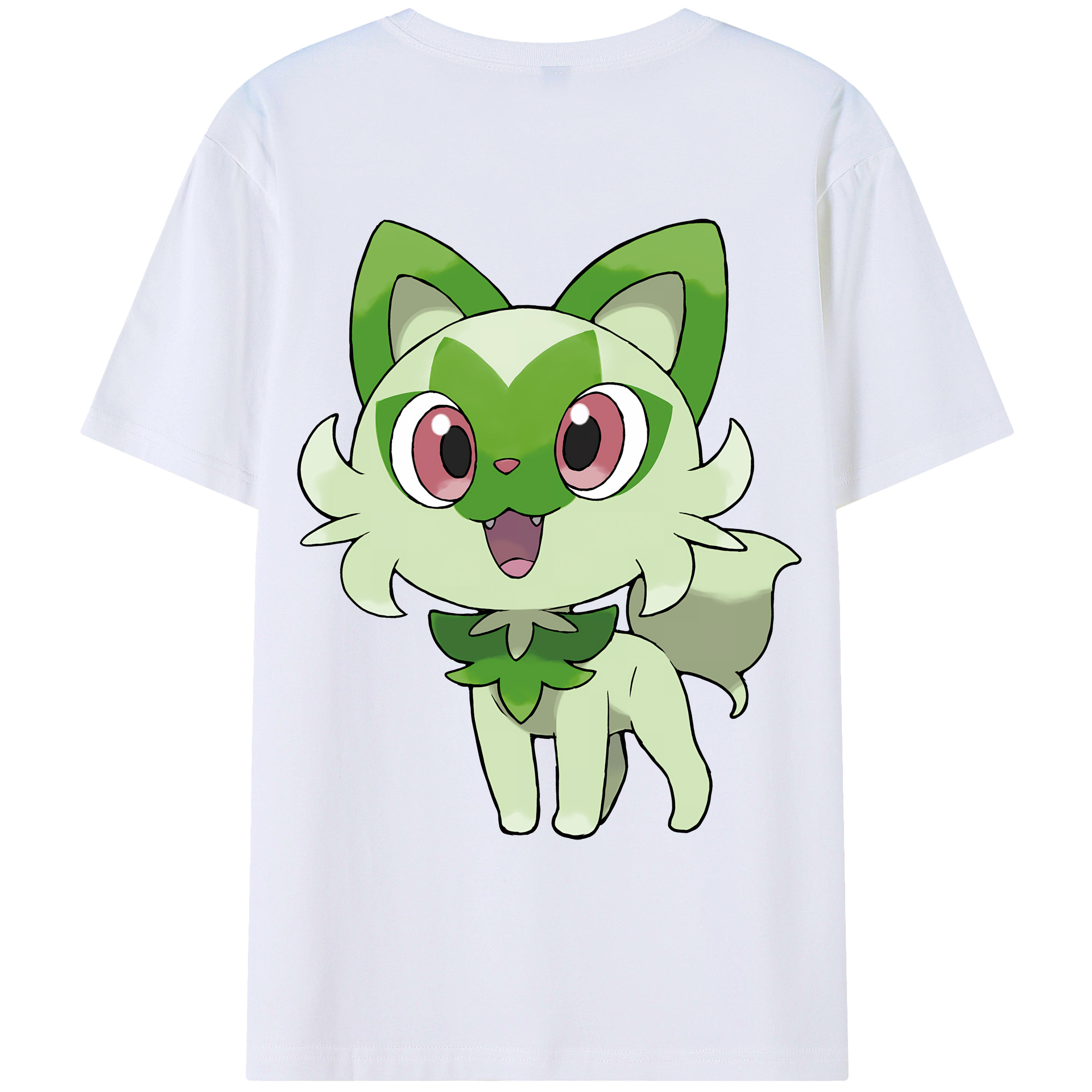 （画像用） ポケットモンスター Pokémon 綿100％ メンズ半袖Tシャツ（バックプリント） 通気性