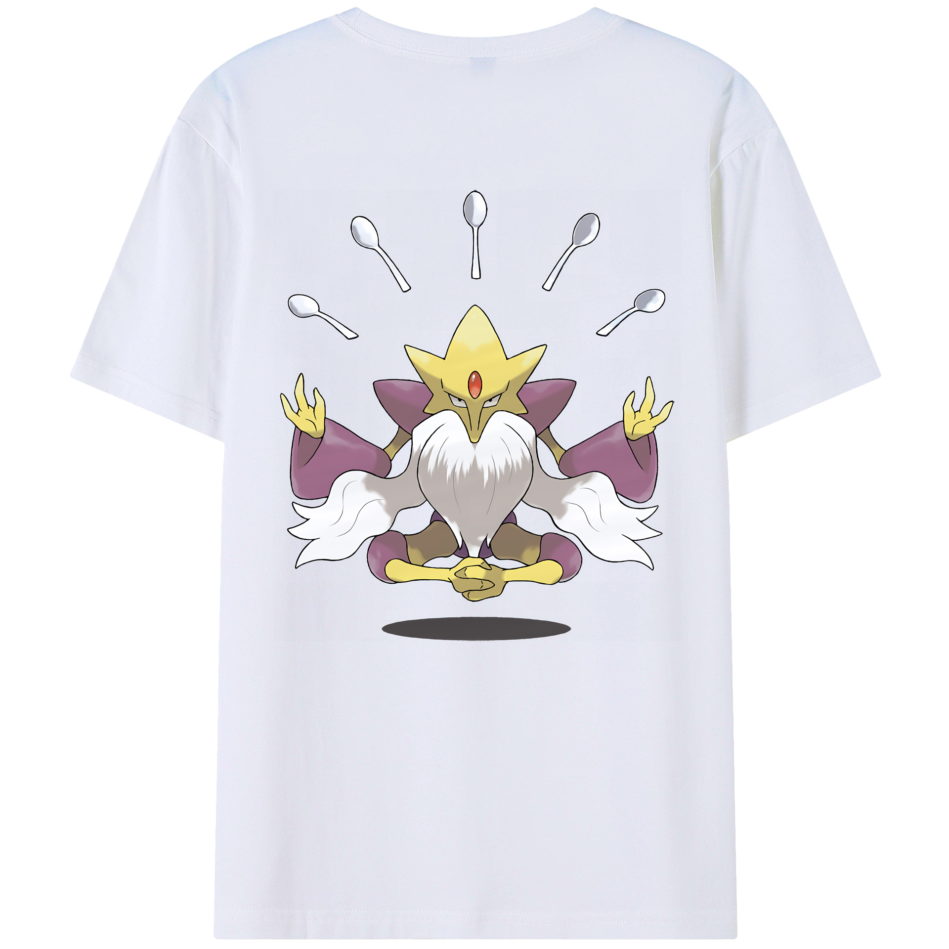 （画像用） ポケットモンスター Pokémon 綿100％ メンズ半袖Tシャツ（バックプリント） 通気性