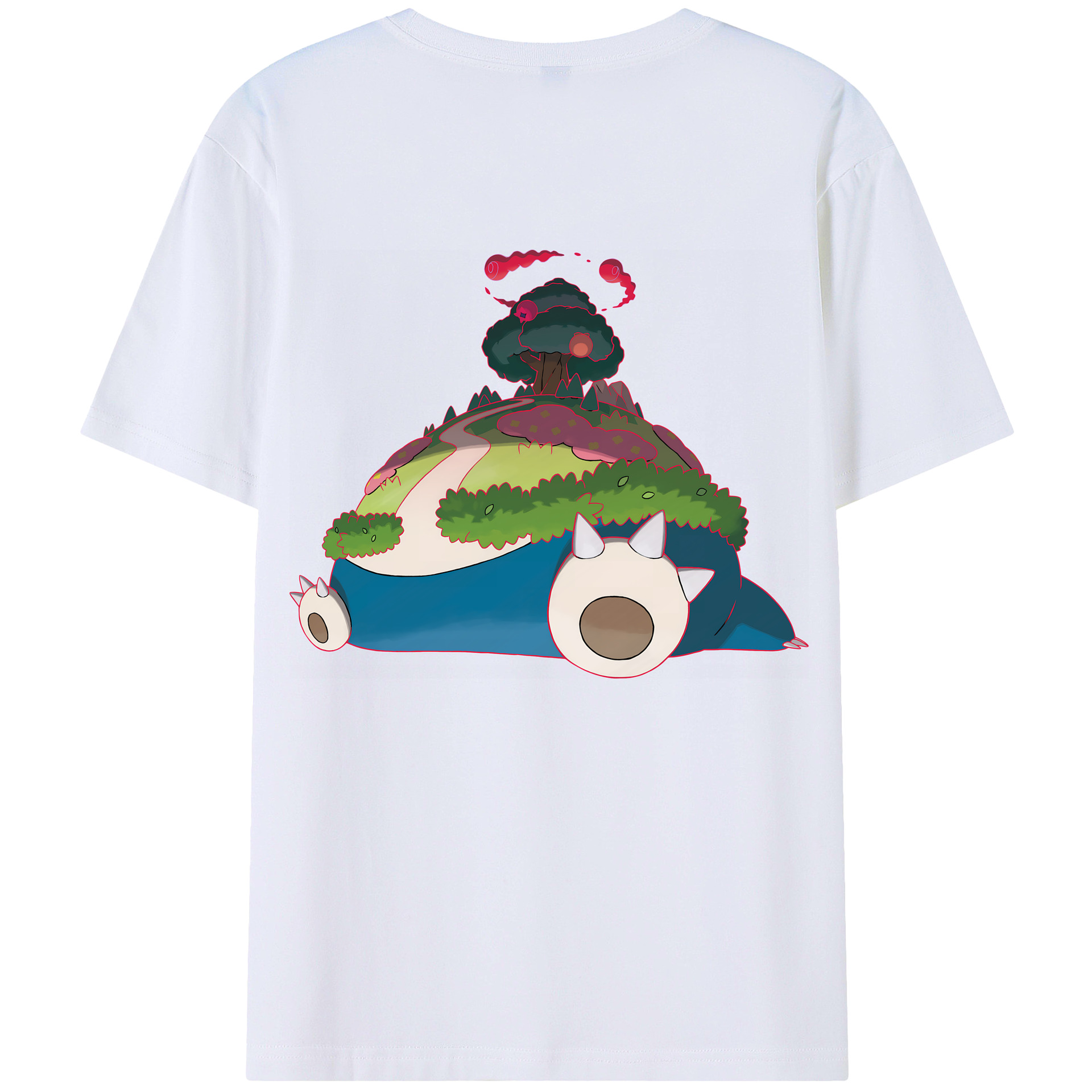 （画像用） ポケットモンスター Pokémon 綿100％ メンズ半袖Tシャツ（バックプリント） 通気性