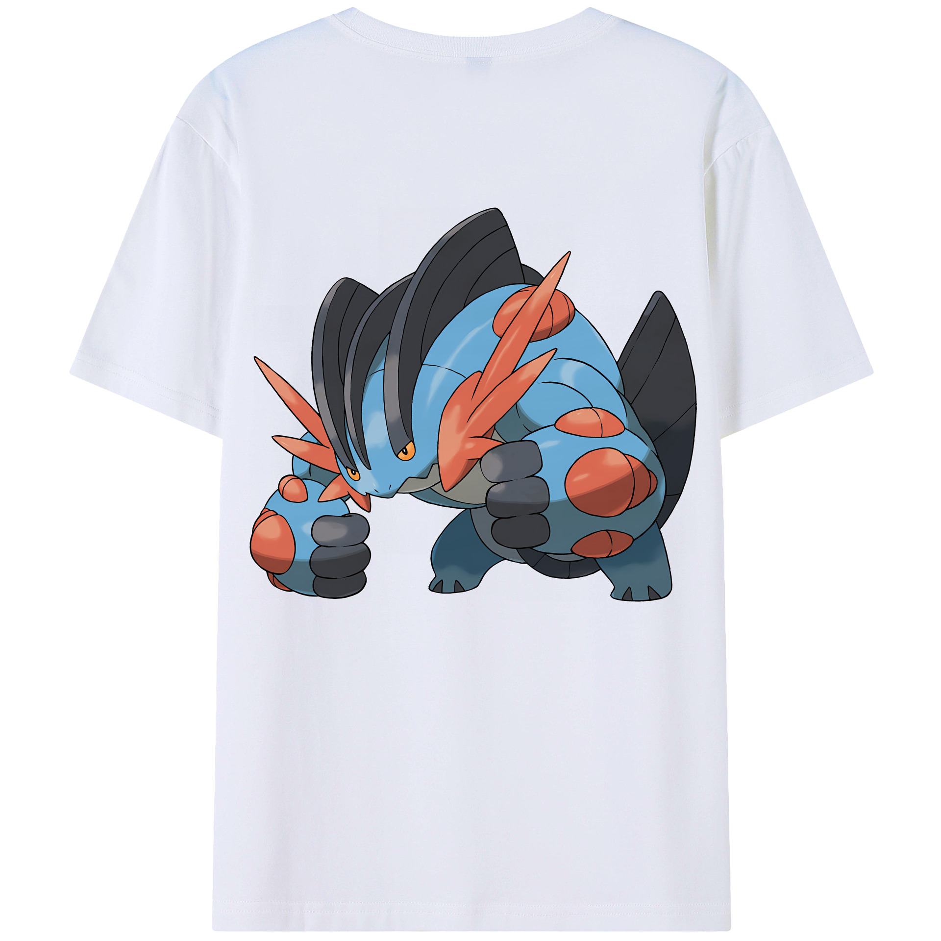 （画像用） ポケットモンスター Pokémon 綿100％ メンズ半袖Tシャツ（バックプリント） 通気性