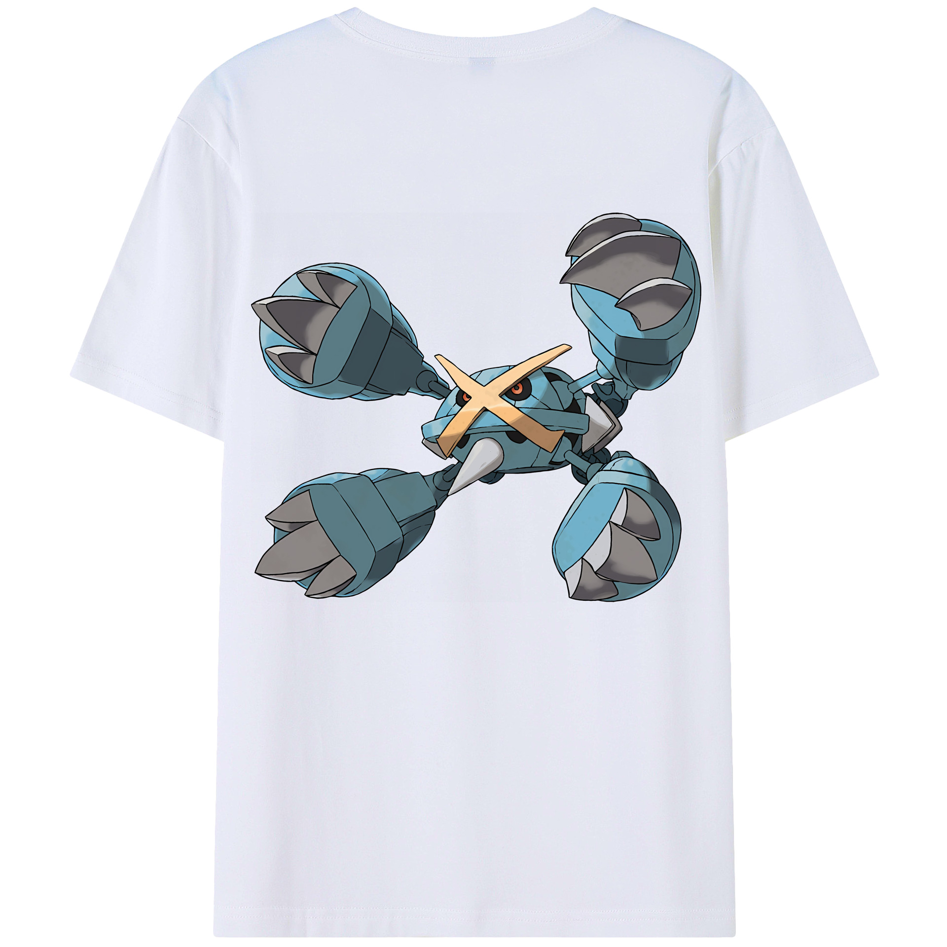 （画像用） ポケットモンスター Pokémon 綿100％ メンズ半袖Tシャツ（バックプリント） 通気性