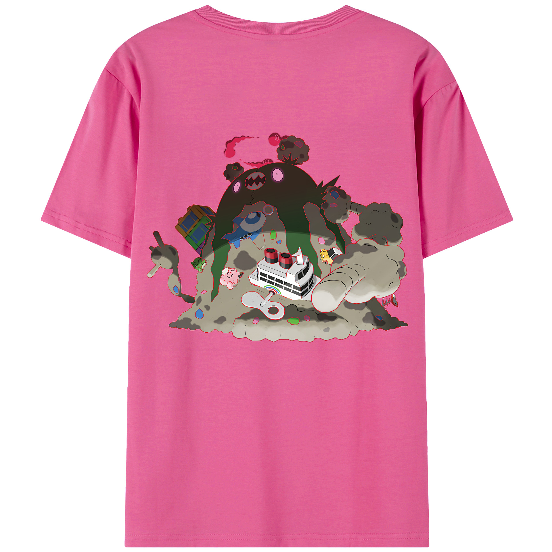 （画像用） ポケットモンスター Pokémon レディース半袖Tシャツ(バックプリント)