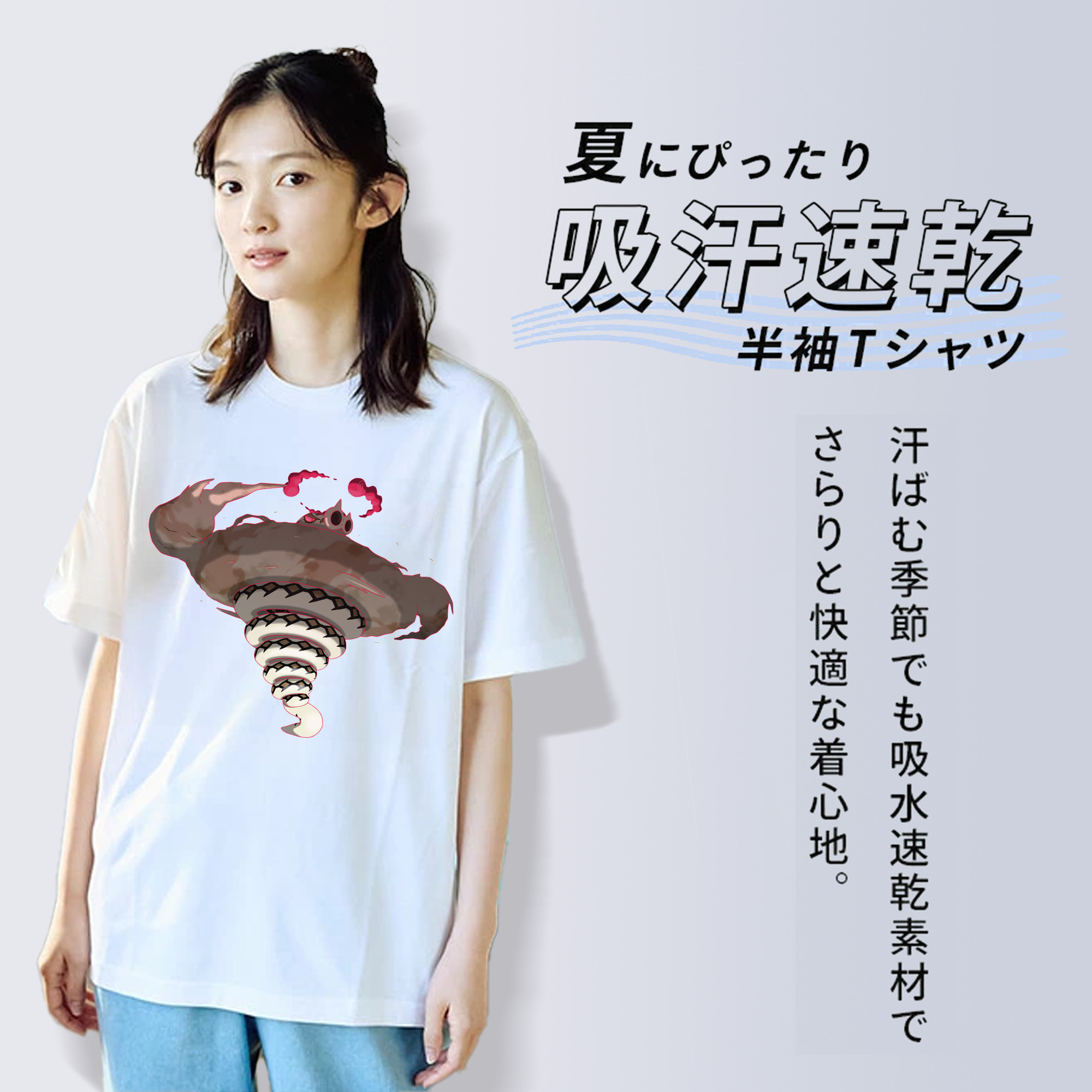 ポケットモンスター Pokémon レディースカジュアルプリントTシャツ（綿100％）
