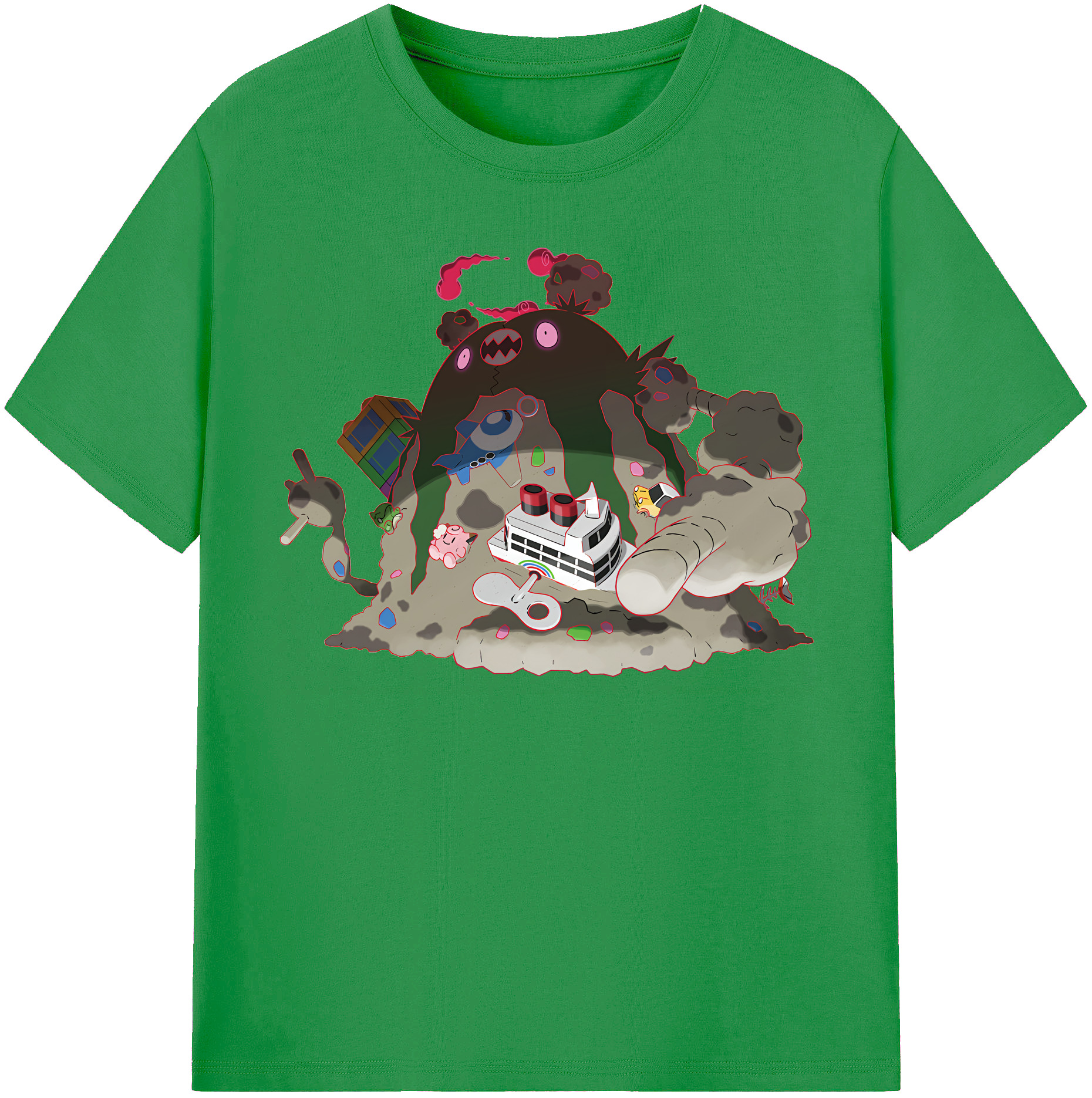 （画像用） ポケットモンスター Pokémon レディースカジュアルプリントTシャツ（綿100％）