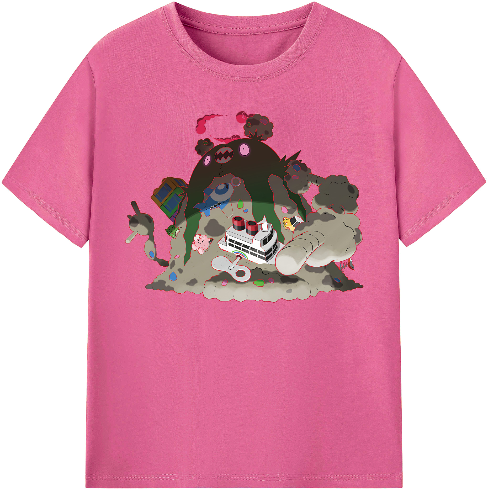 （画像用） ポケットモンスター Pokémon レディースカジュアルプリントTシャツ（綿100％）