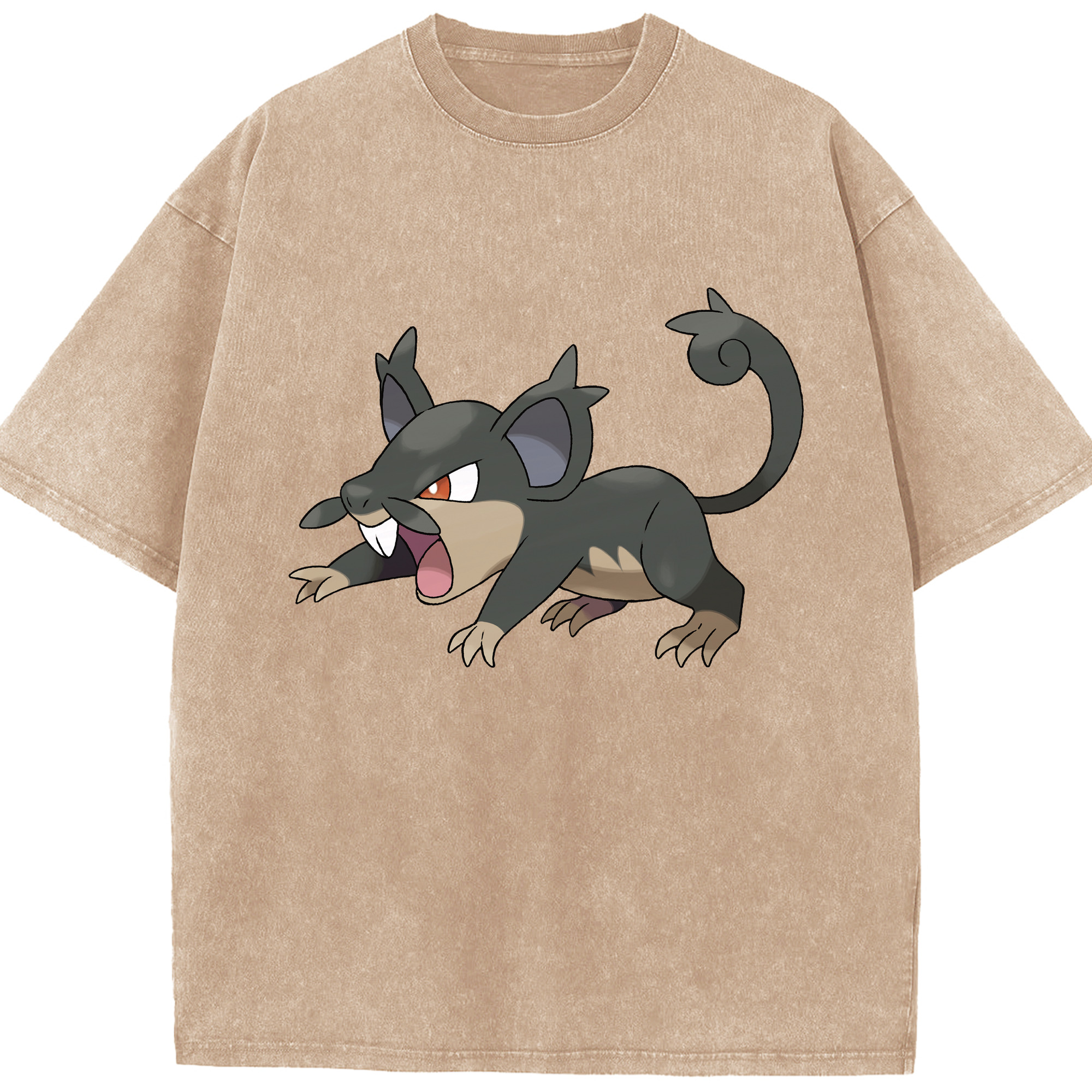 （画像用） ポケットモンスター Pokémon 綿100% ヴィンテージ風 半袖Tシャツ（フロントプリント）