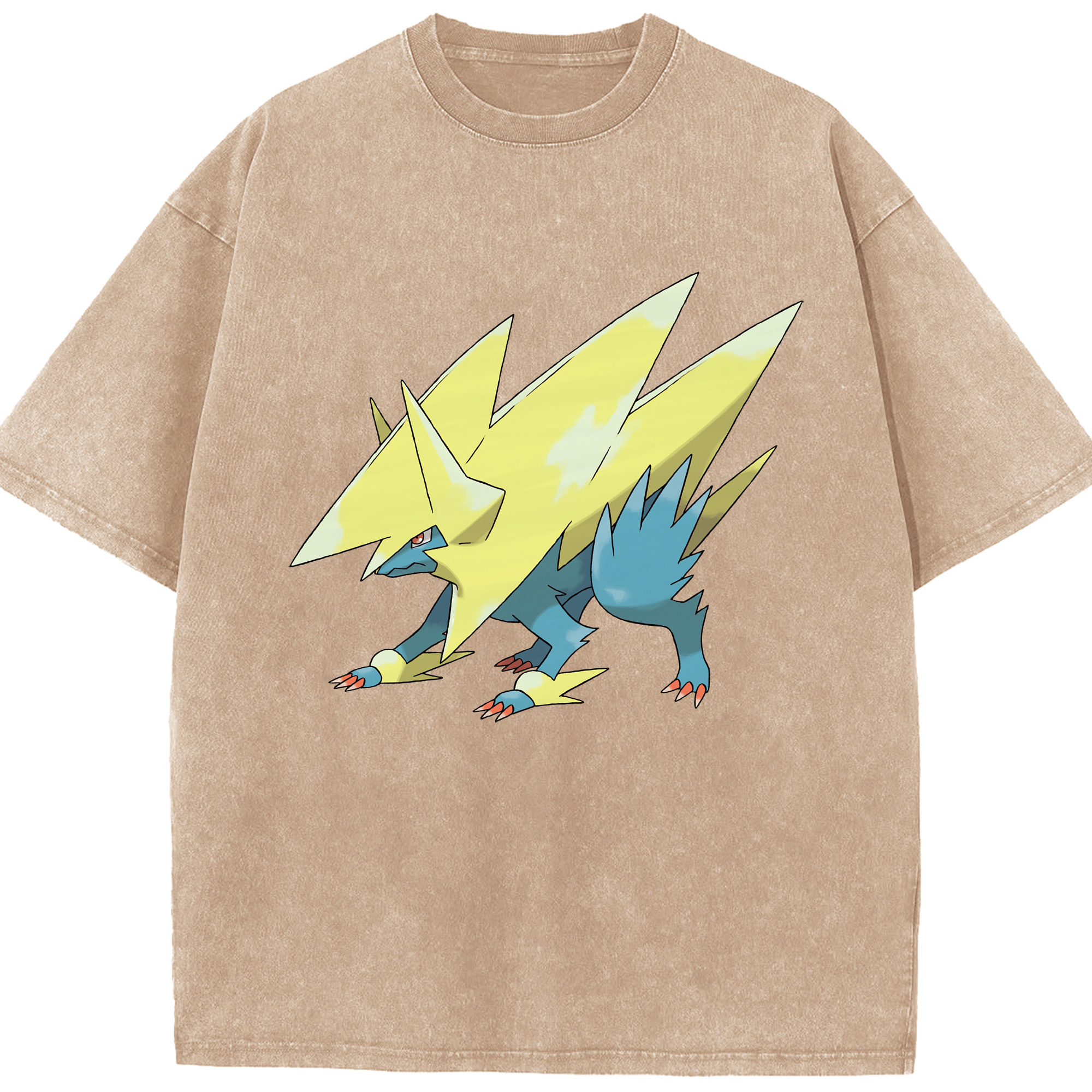 （画像用） ポケットモンスター Pokémon 綿100% ヴィンテージ風 半袖Tシャツ（フロントプリント）