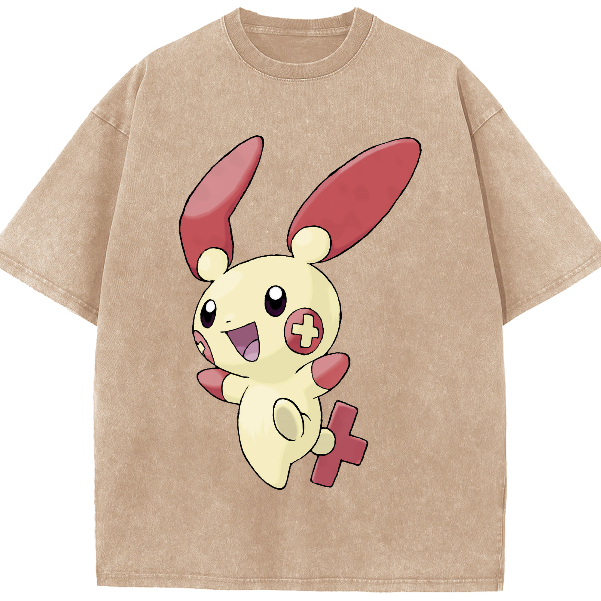 （画像用） ポケットモンスター Pokémon 綿100% ヴィンテージ風 半袖Tシャツ（フロントプリント）