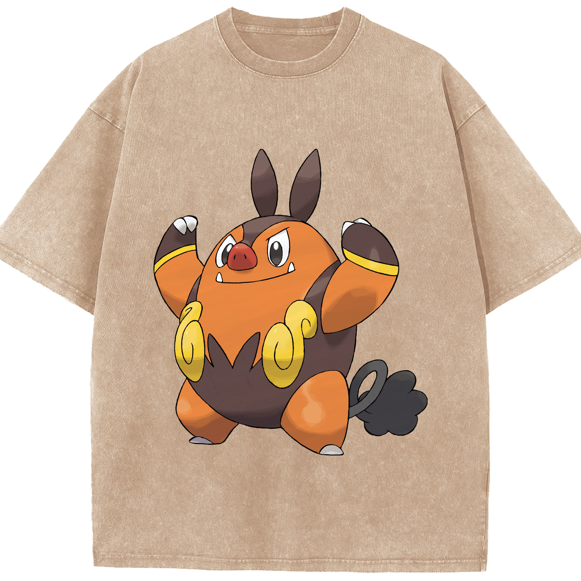 （画像用） ポケットモンスター Pokémon 綿100% ヴィンテージ風 半袖Tシャツ（フロントプリント）