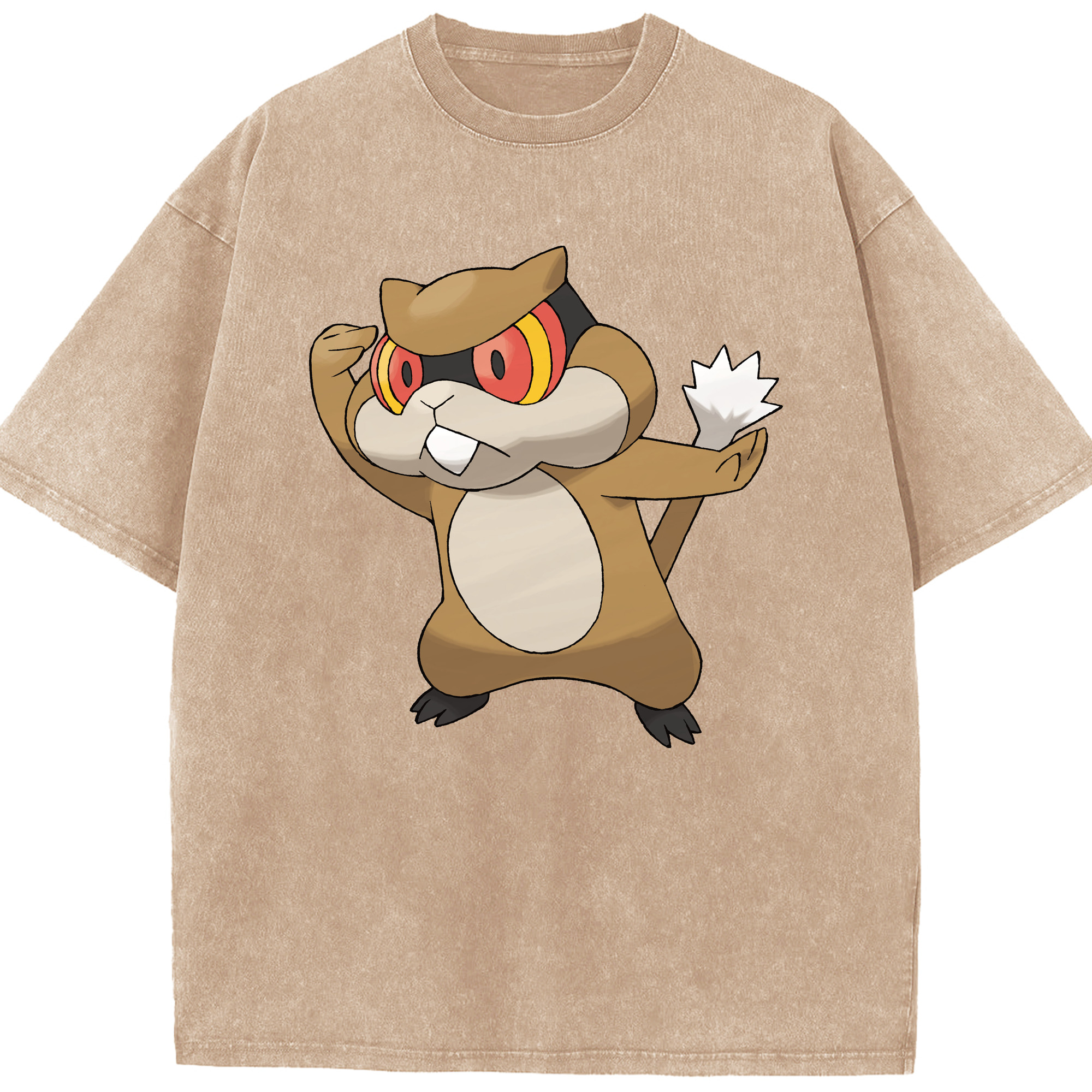 （画像用） ポケットモンスター Pokémon 綿100% ヴィンテージ風 半袖Tシャツ（フロントプリント）