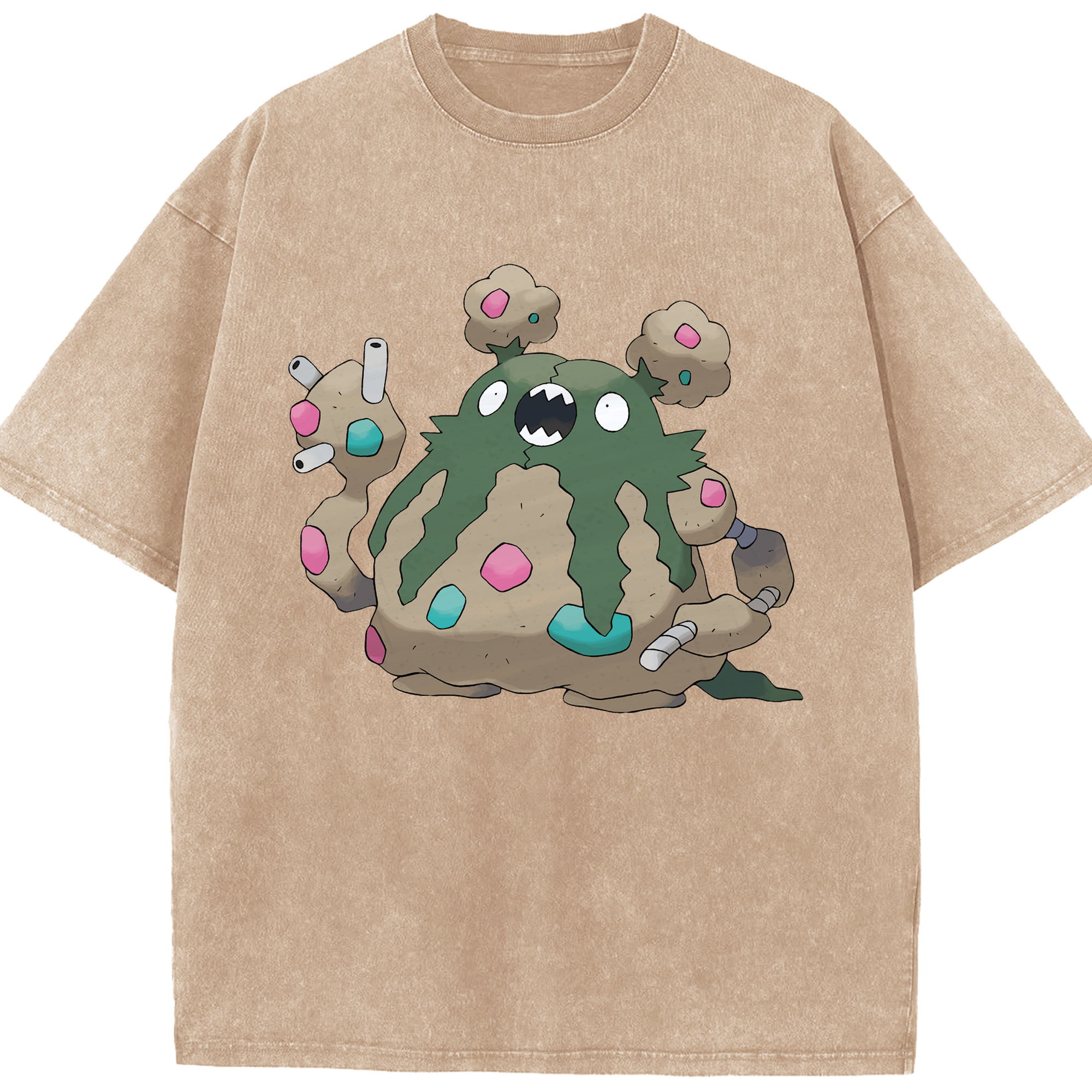 （画像用） ポケットモンスター Pokémon 綿100% ヴィンテージ風 半袖Tシャツ（フロントプリント）