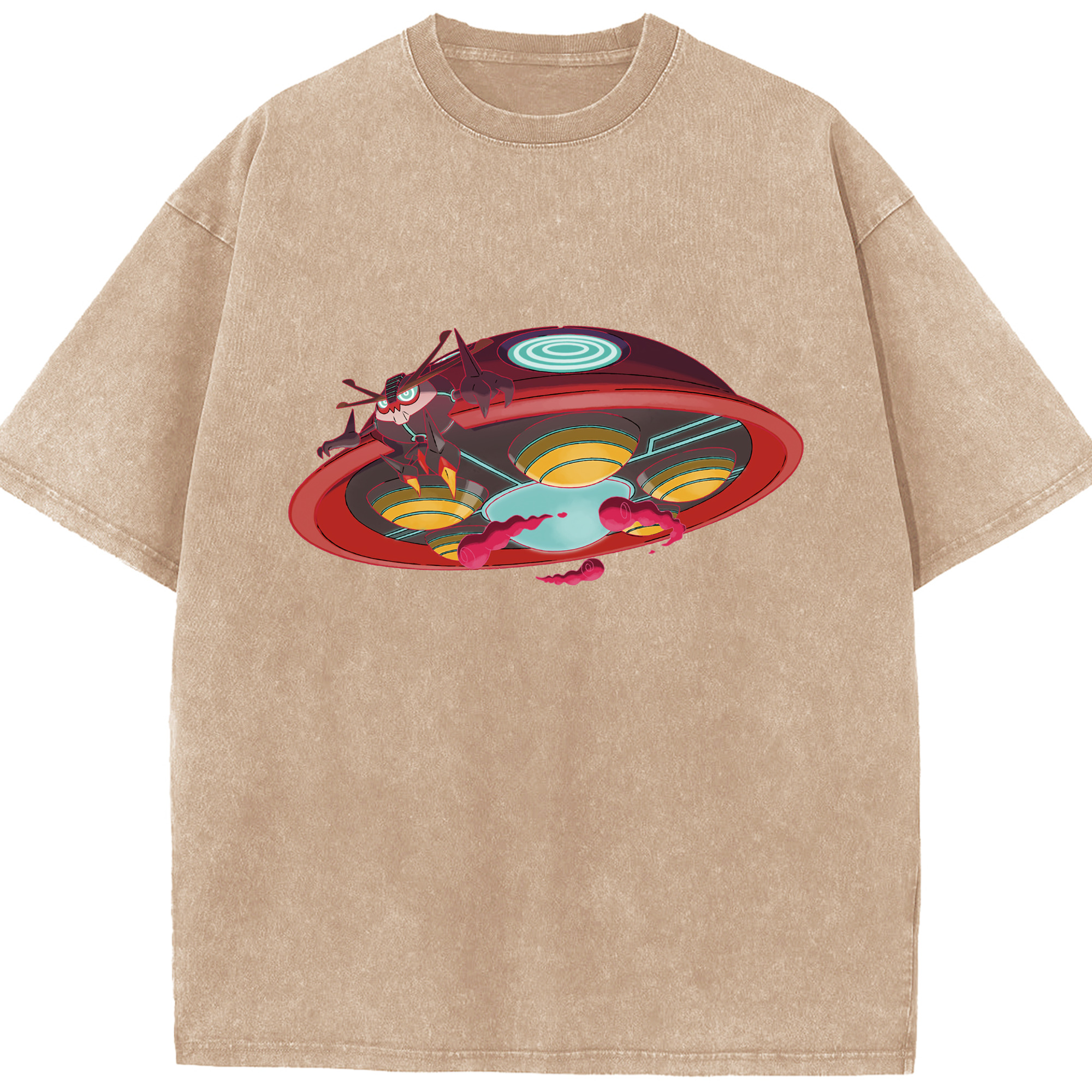 （画像用） ポケットモンスター Pokémon 綿100% ヴィンテージ風 半袖Tシャツ（フロントプリント）