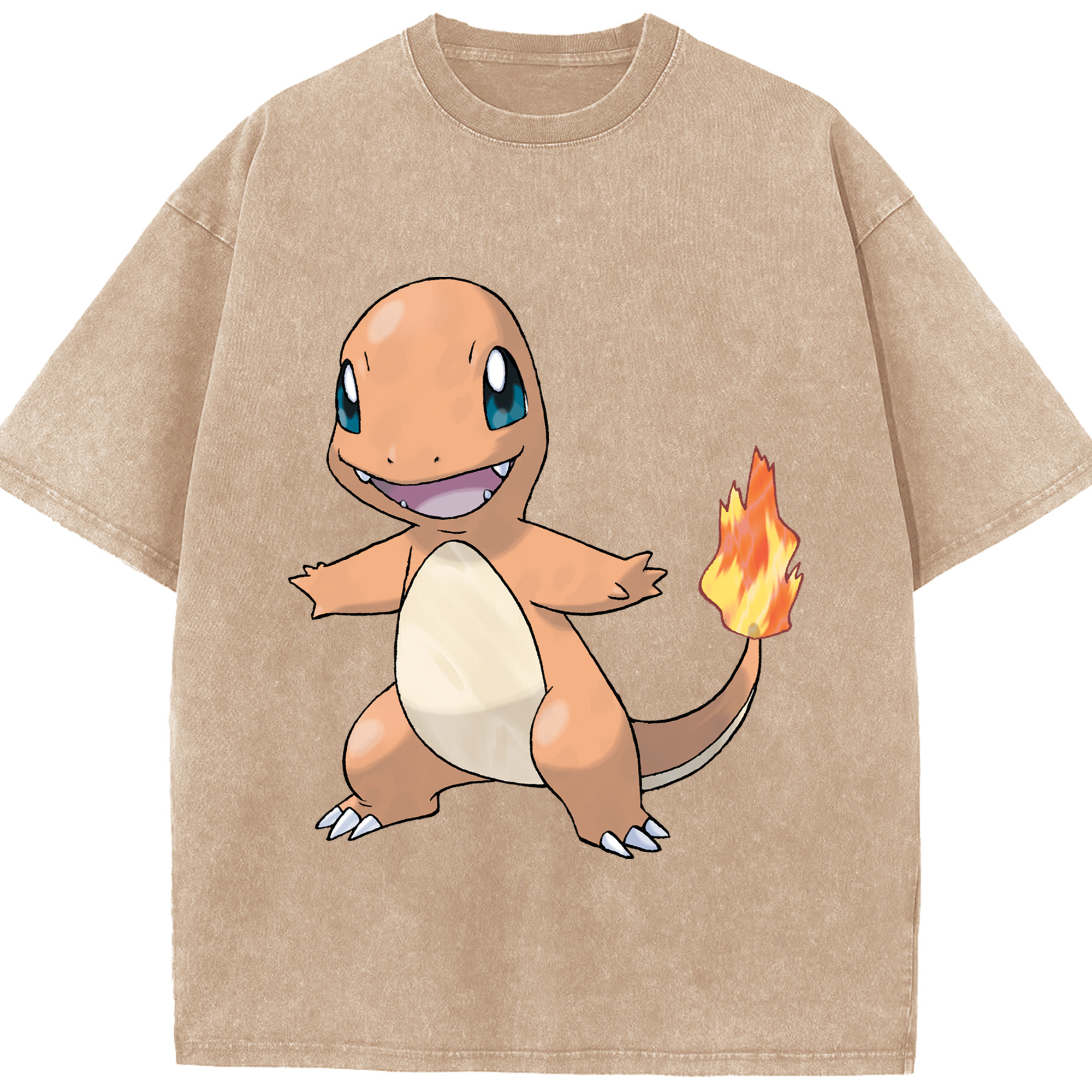 （画像用） ポケットモンスター Pokémon 綿100% ヴィンテージ風 半袖Tシャツ（フロントプリント）