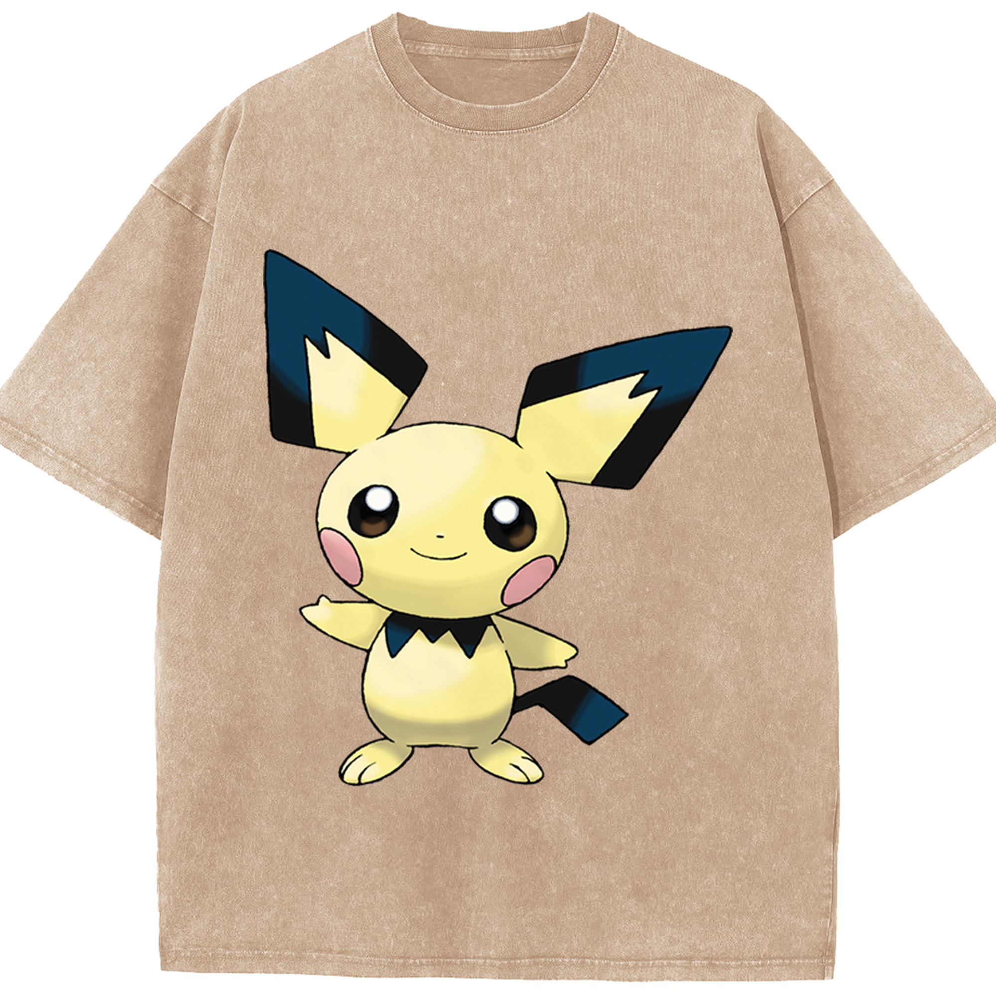 （画像用） ポケットモンスター Pokémon 綿100% ヴィンテージ風 半袖Tシャツ（フロントプリント）
