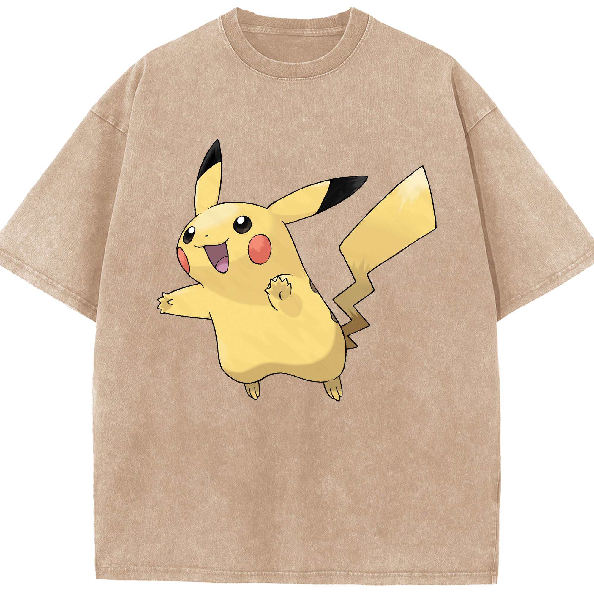 （画像用） ポケットモンスター Pokémon 綿100% ヴィンテージ風 半袖Tシャツ（フロントプリント）