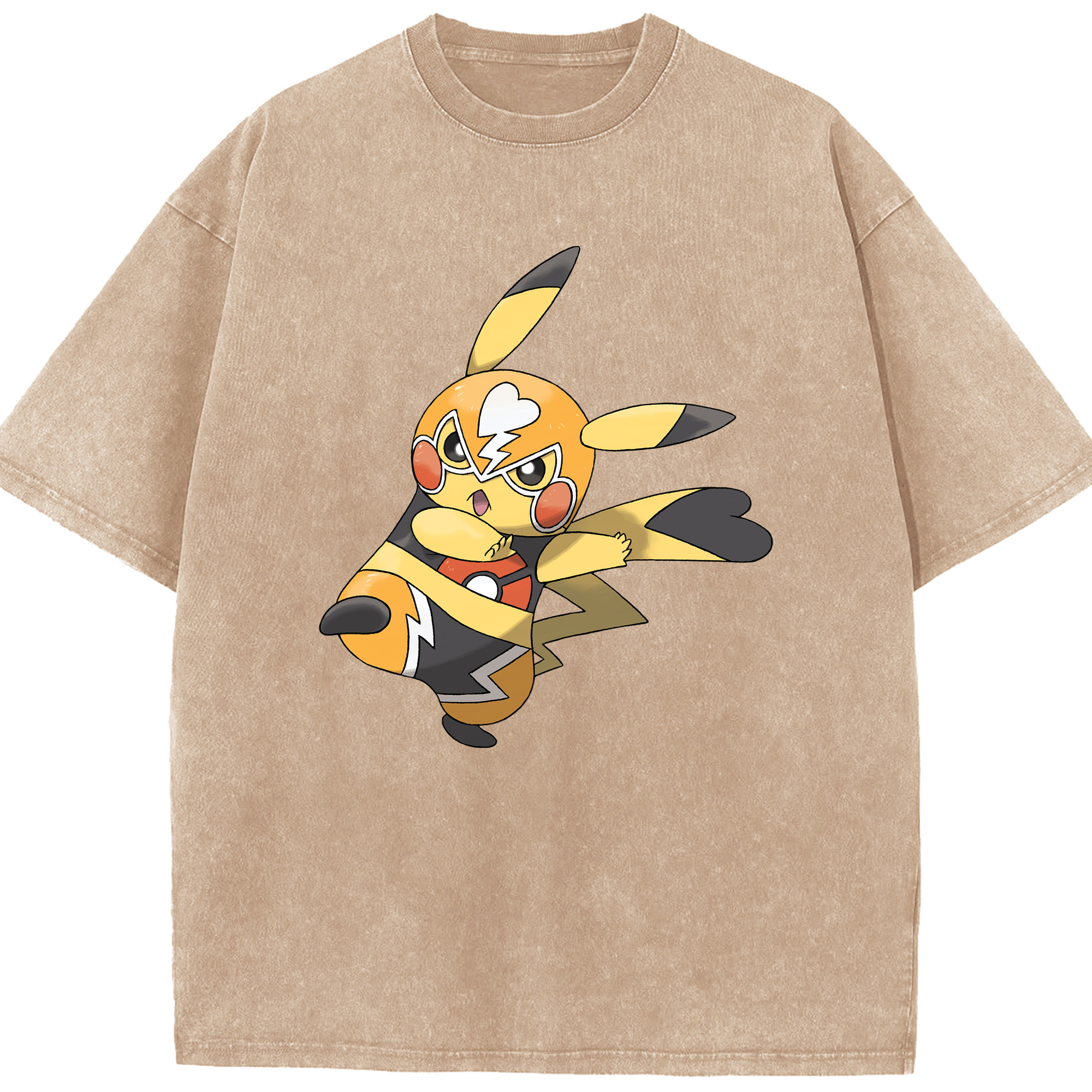 （画像用） ポケットモンスター Pokémon 綿100% ヴィンテージ風 半袖Tシャツ（フロントプリント）