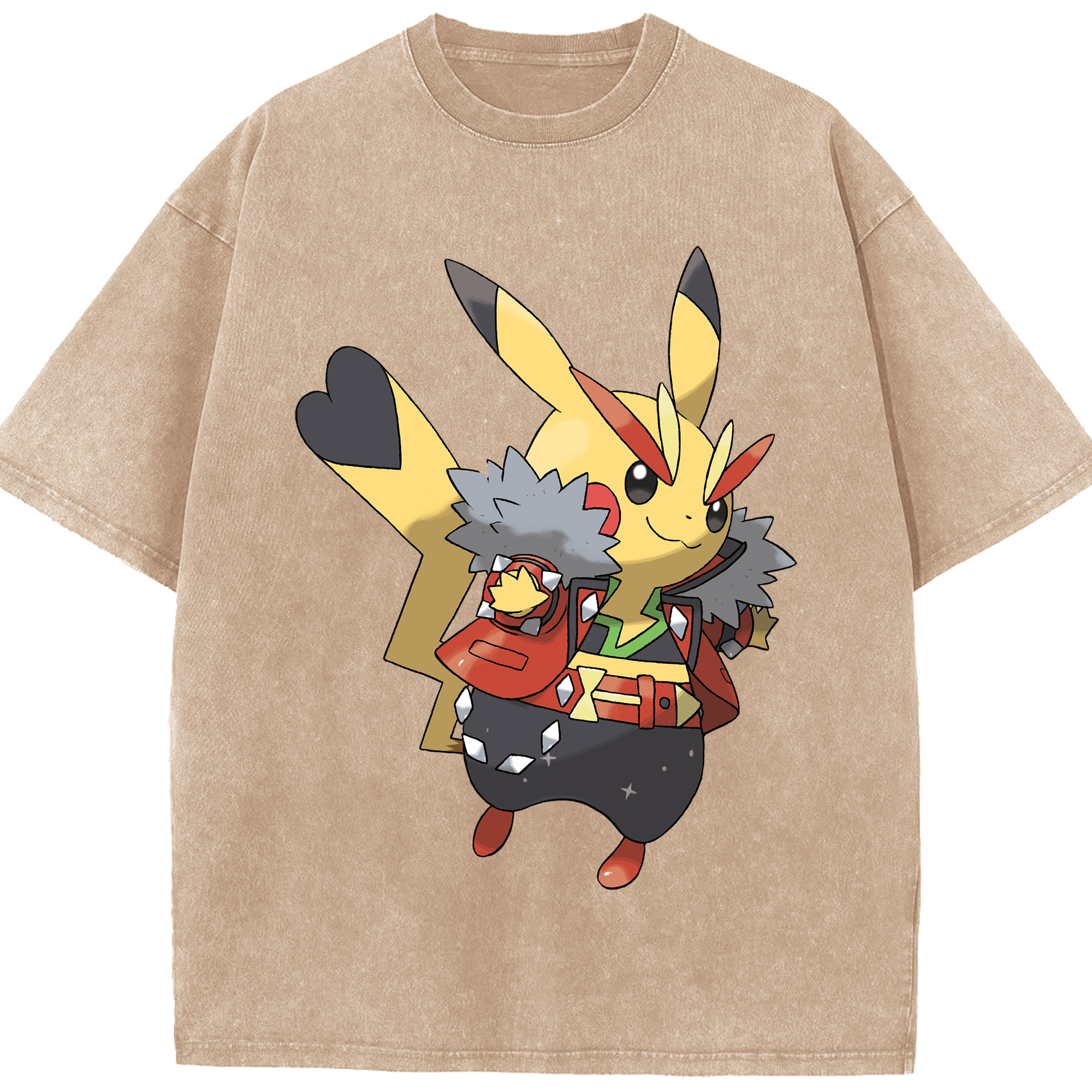 （画像用） ポケットモンスター Pokémon 綿100% ヴィンテージ風 半袖Tシャツ（フロントプリント）