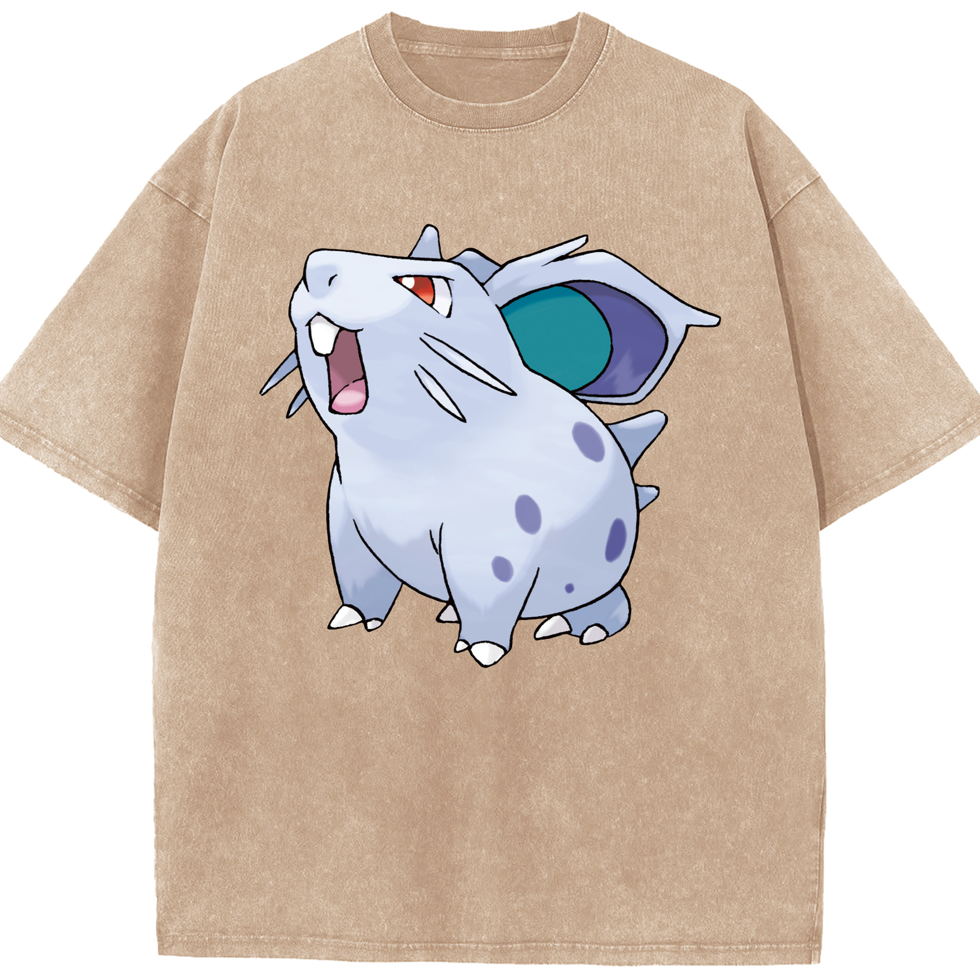 （画像用） ポケットモンスター Pokémon 綿100% ヴィンテージ風 半袖Tシャツ（フロントプリント）