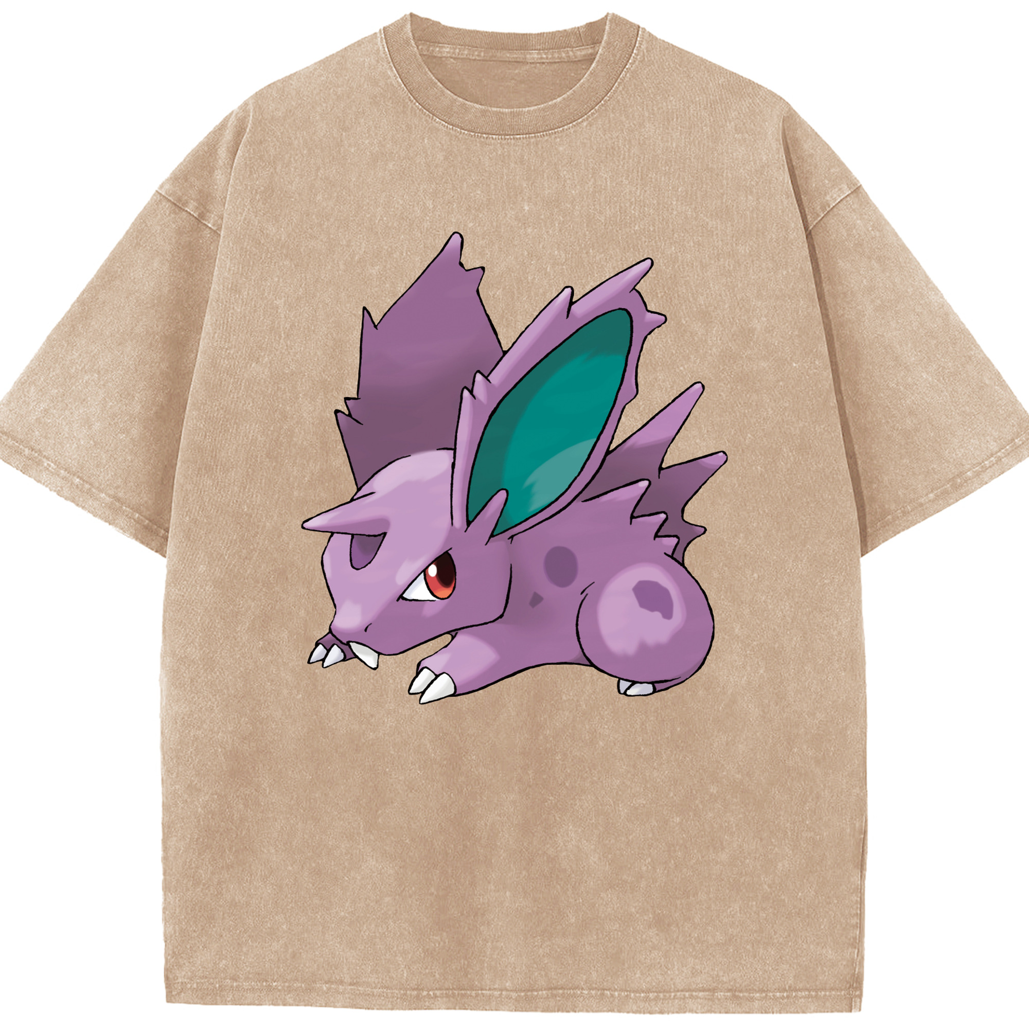 （画像用） ポケットモンスター Pokémon 綿100% ヴィンテージ風 半袖Tシャツ（フロントプリント）
