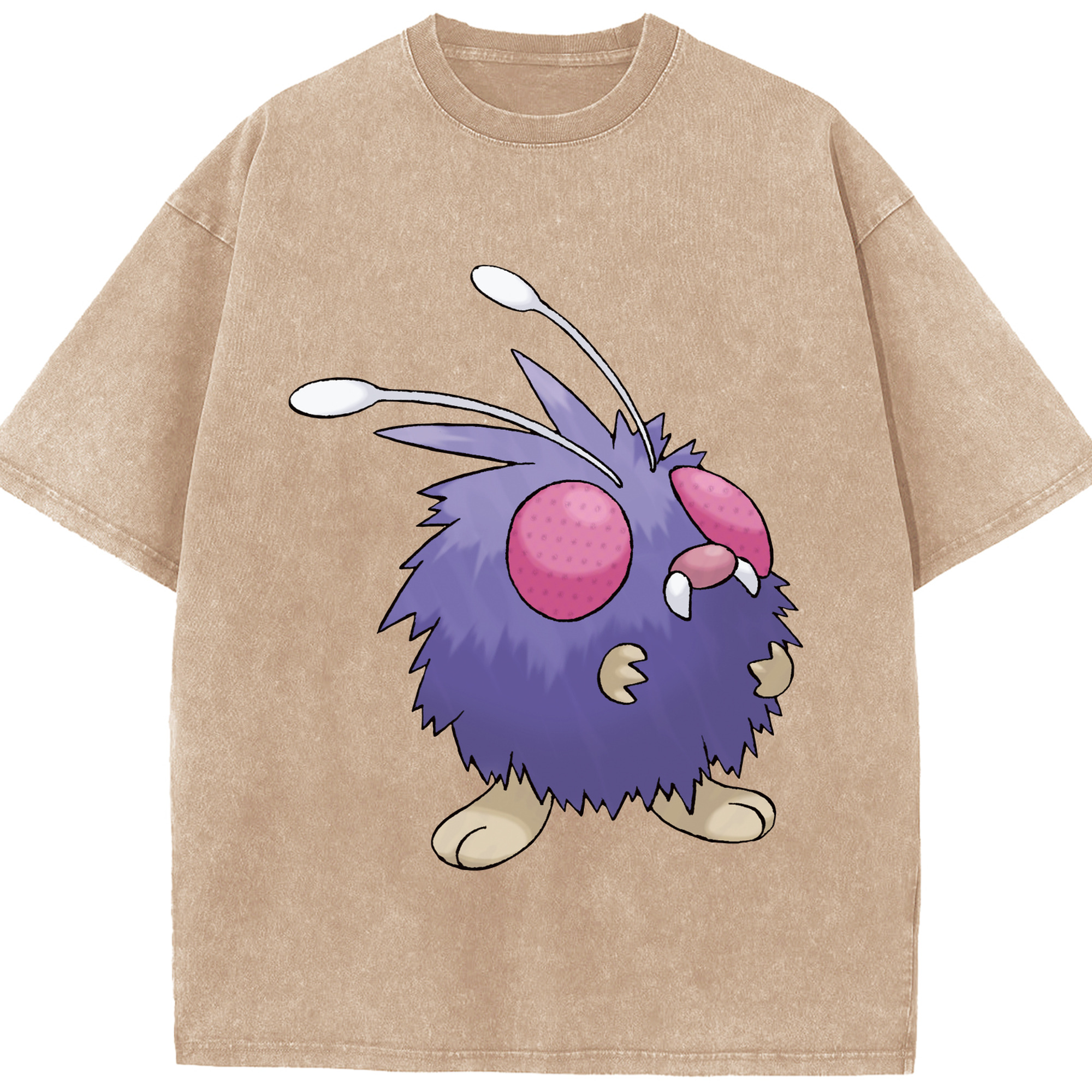 （画像用） ポケットモンスター Pokémon 綿100% ヴィンテージ風 半袖Tシャツ（フロントプリント）