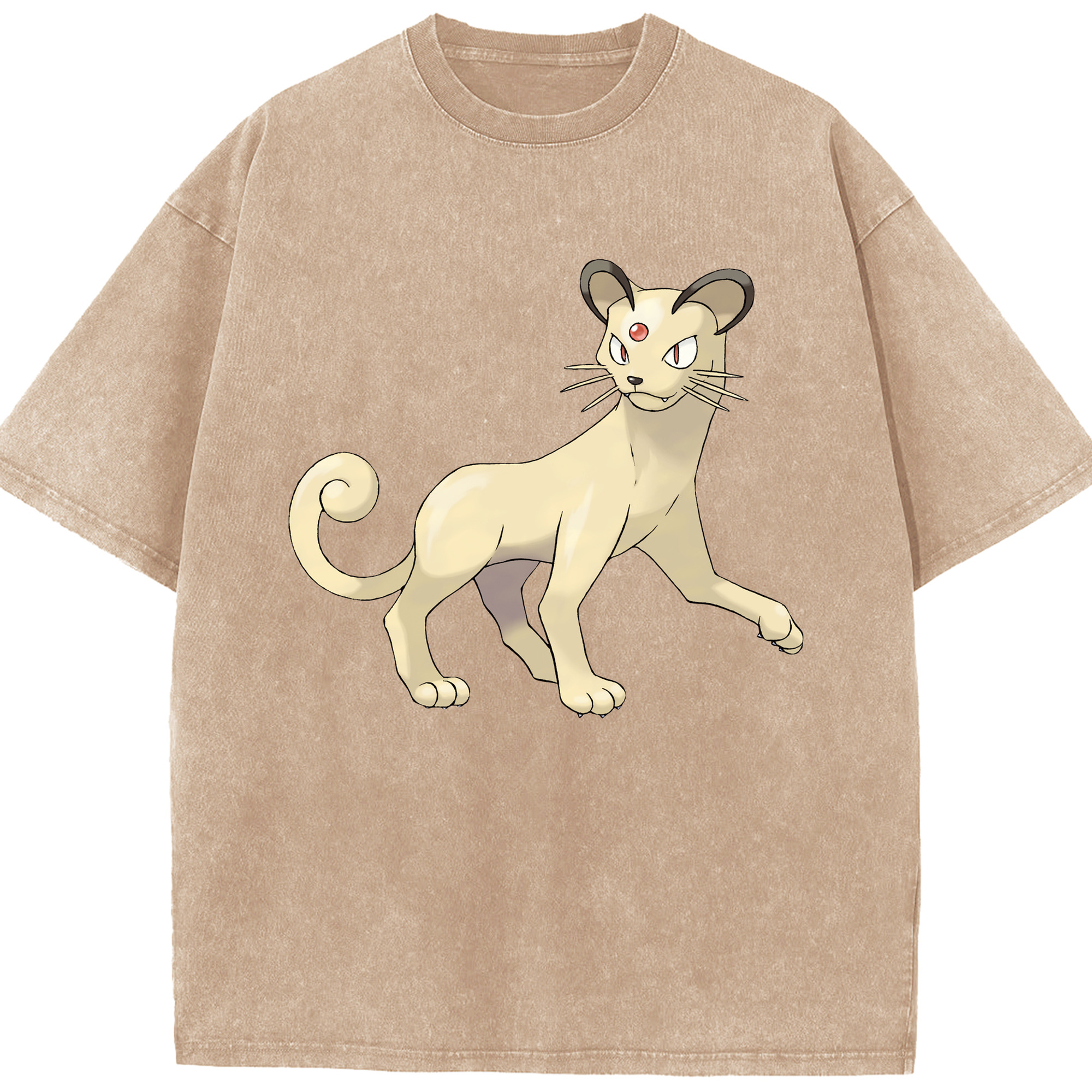 （画像用） ポケットモンスター Pokémon 綿100% ヴィンテージ風 半袖Tシャツ（フロントプリント）