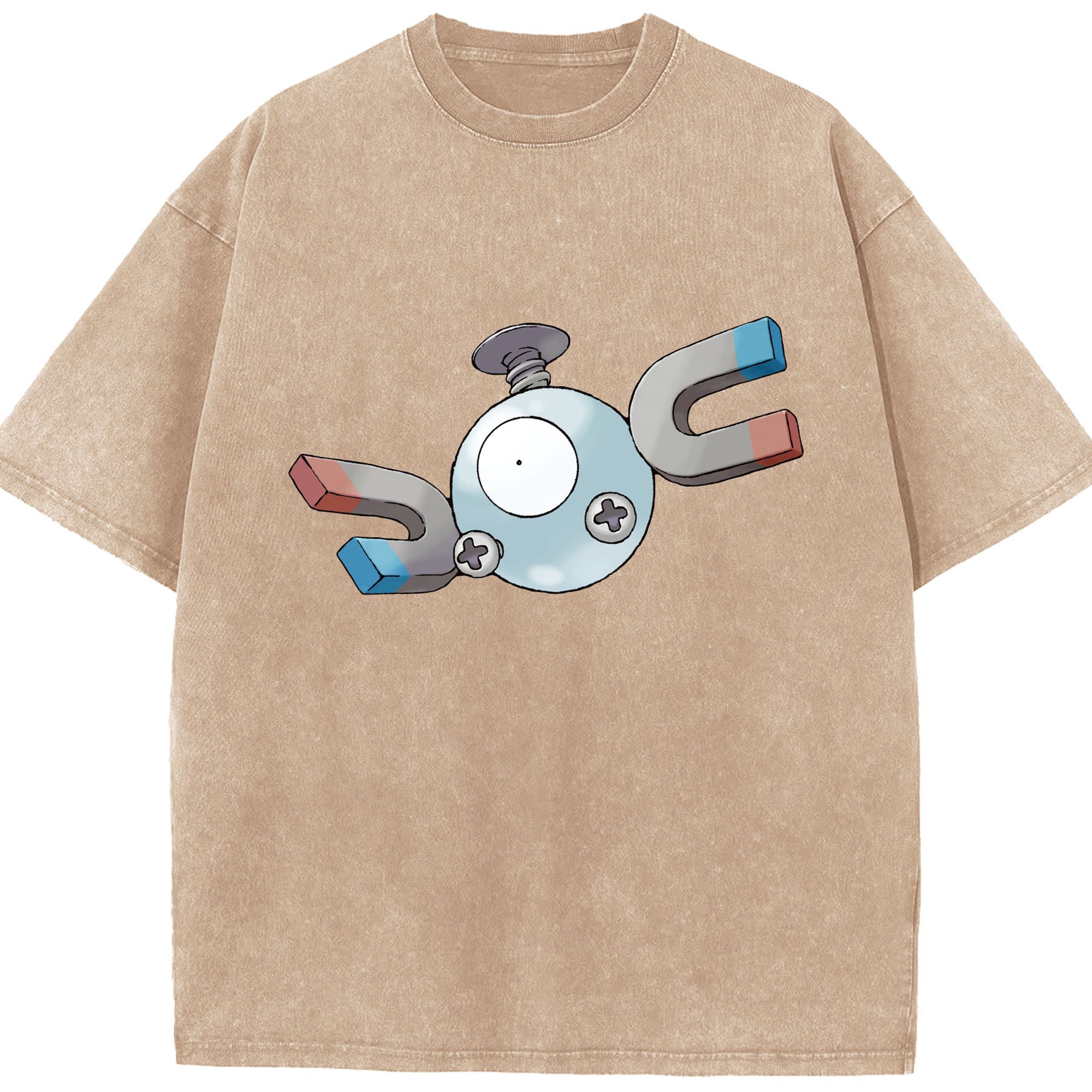 （画像用） ポケットモンスター Pokémon 綿100% ヴィンテージ風 半袖Tシャツ（フロントプリント）