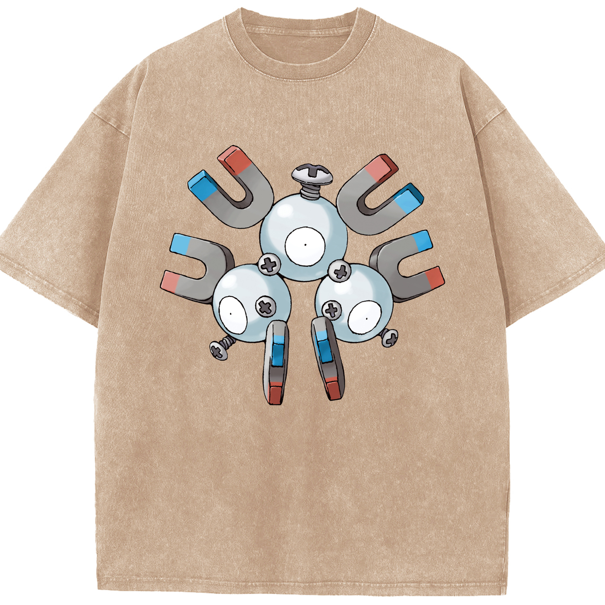 （画像用） ポケットモンスター Pokémon 綿100% ヴィンテージ風 半袖Tシャツ（フロントプリント）