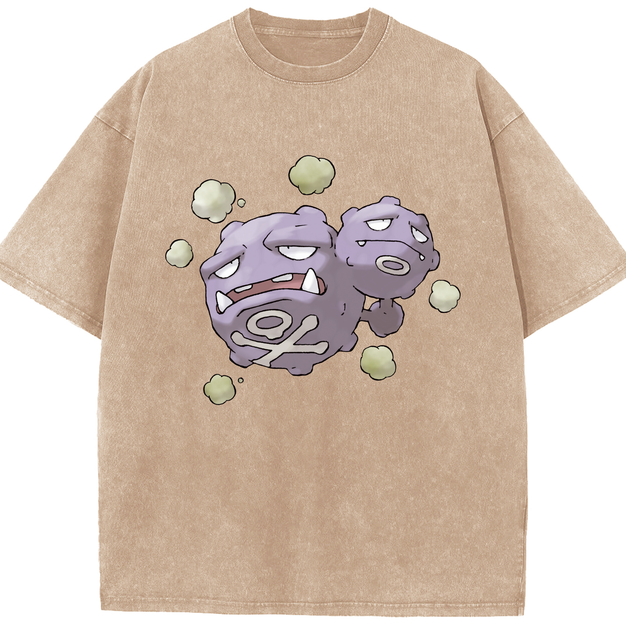 （画像用） ポケットモンスター Pokémon 綿100% ヴィンテージ風 半袖Tシャツ（フロントプリント）