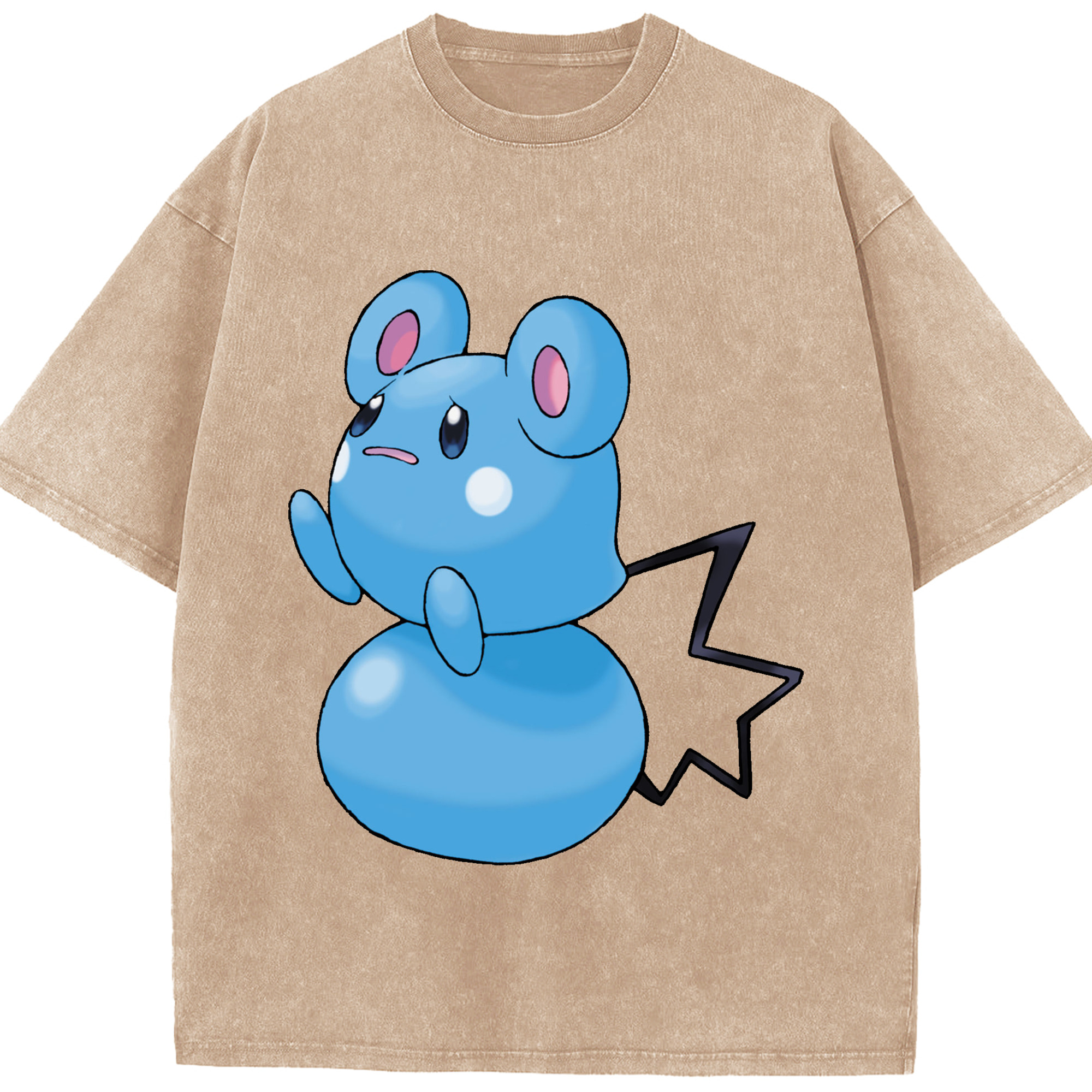 （画像用） ポケットモンスター Pokémon 綿100% ヴィンテージ風 半袖Tシャツ（フロントプリント）