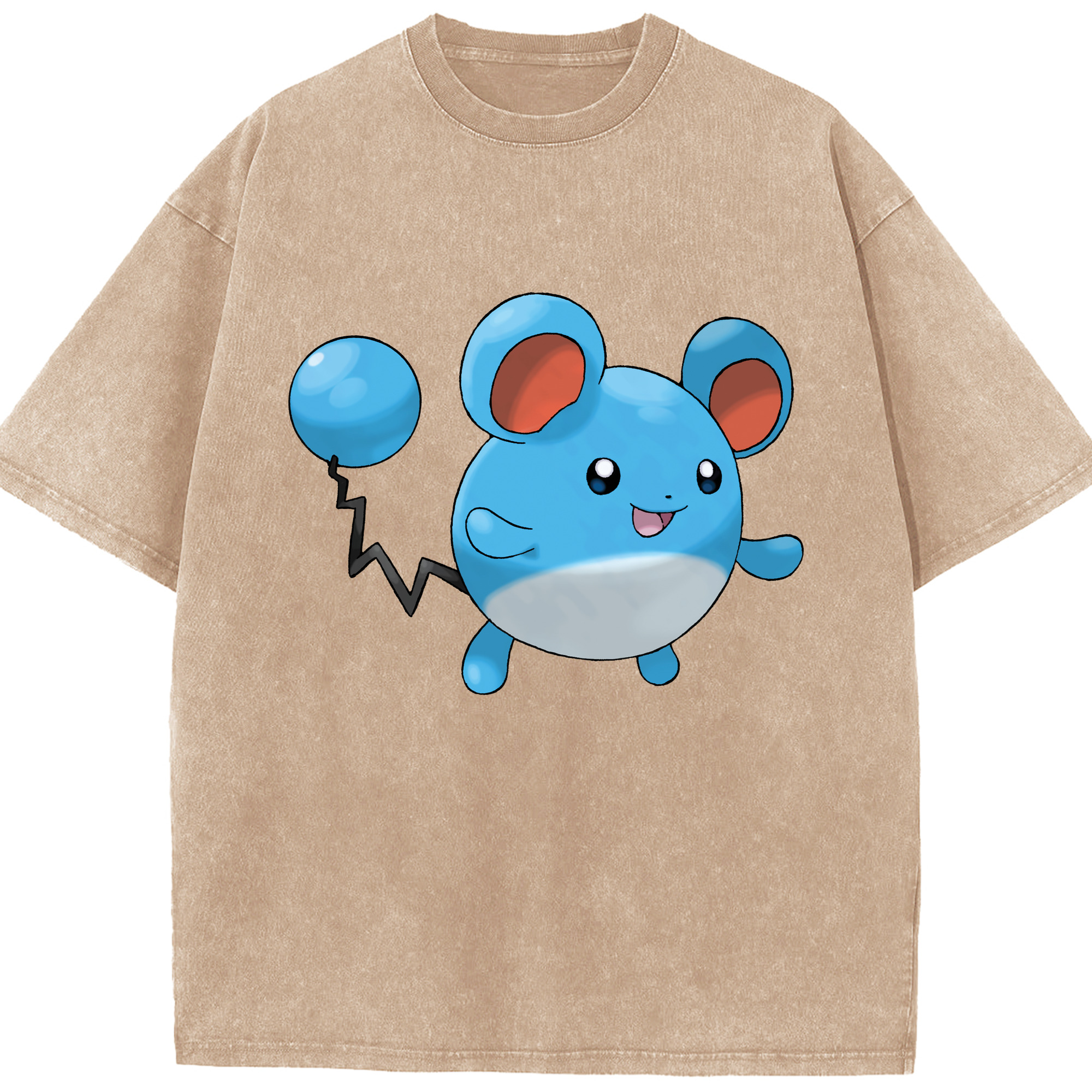 （画像用） ポケットモンスター Pokémon 綿100% ヴィンテージ風 半袖Tシャツ（フロントプリント）