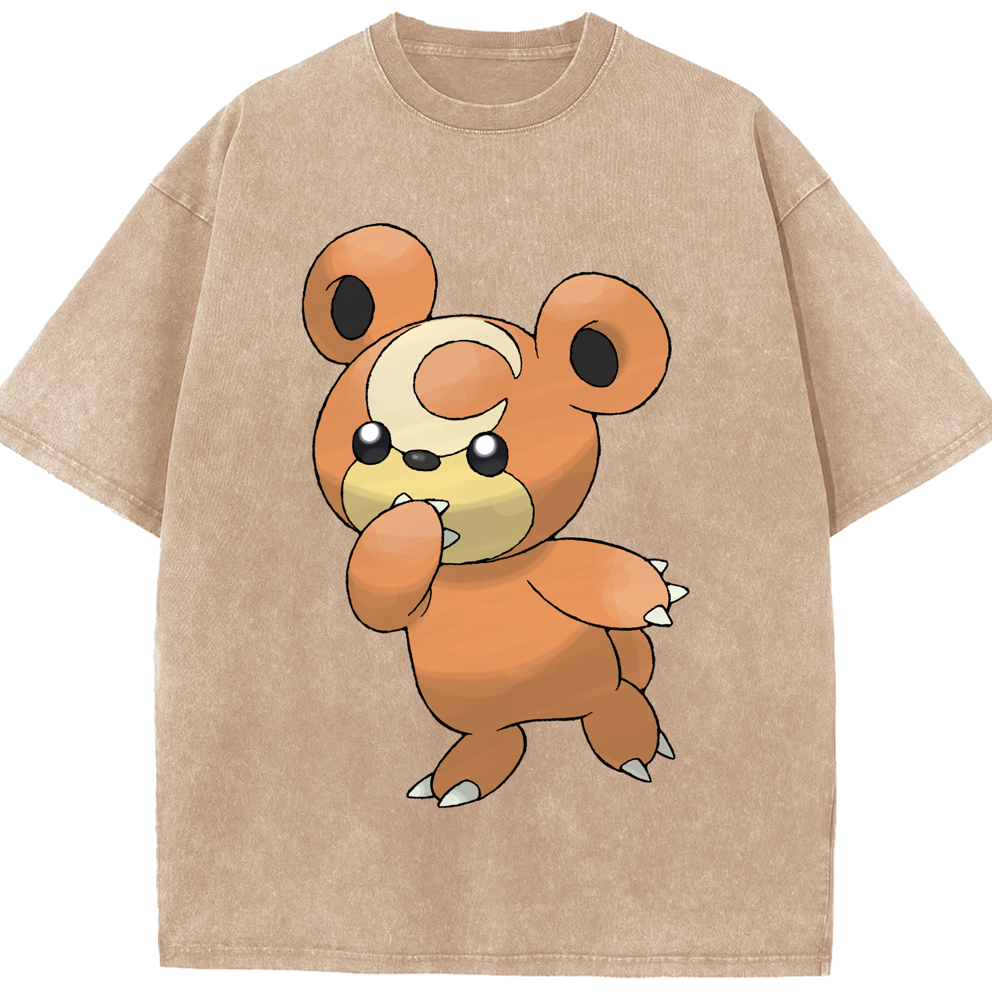 （画像用） ポケットモンスター Pokémon 綿100% ヴィンテージ風 半袖Tシャツ（フロントプリント）