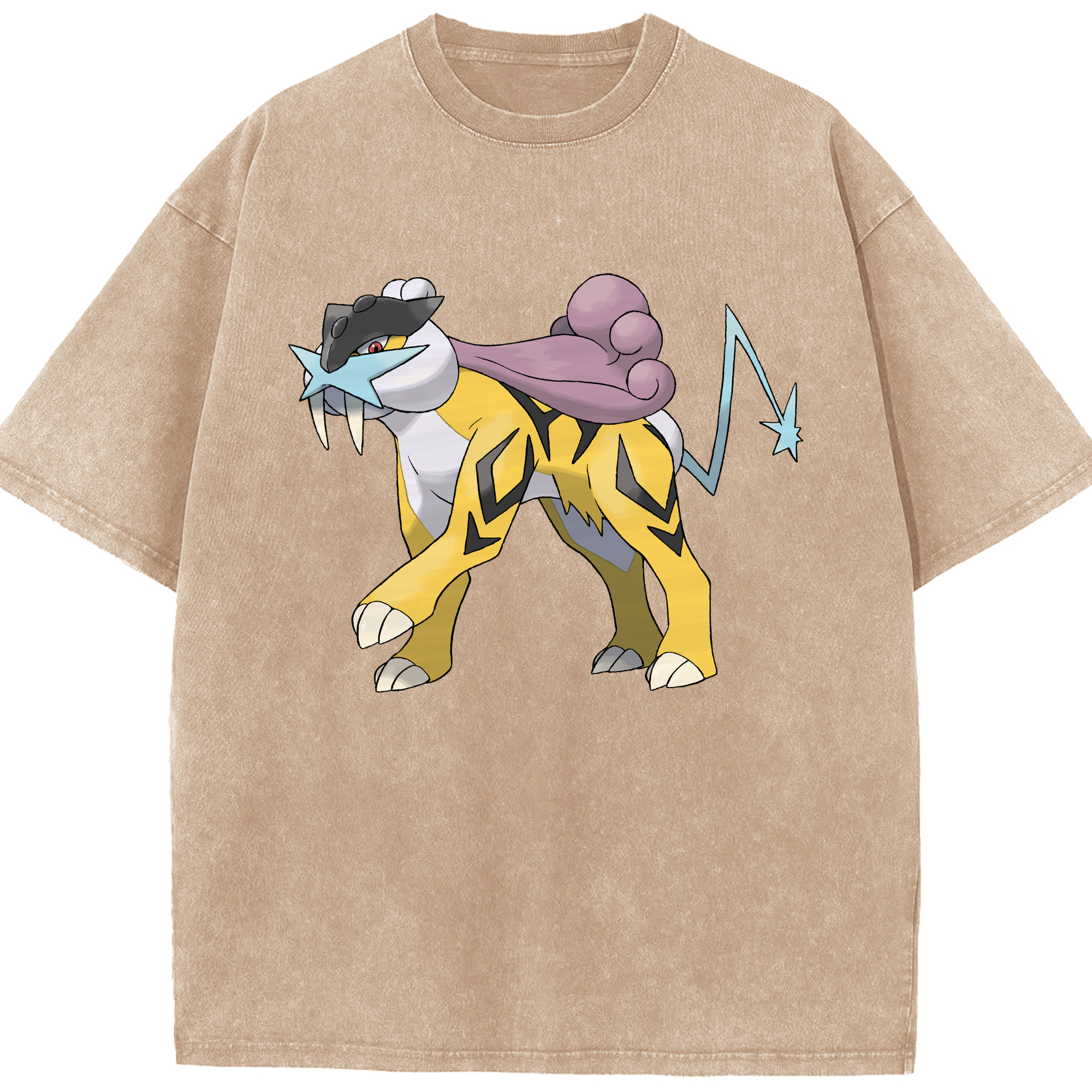 （画像用） ポケットモンスター Pokémon 綿100% ヴィンテージ風 半袖Tシャツ（フロントプリント）