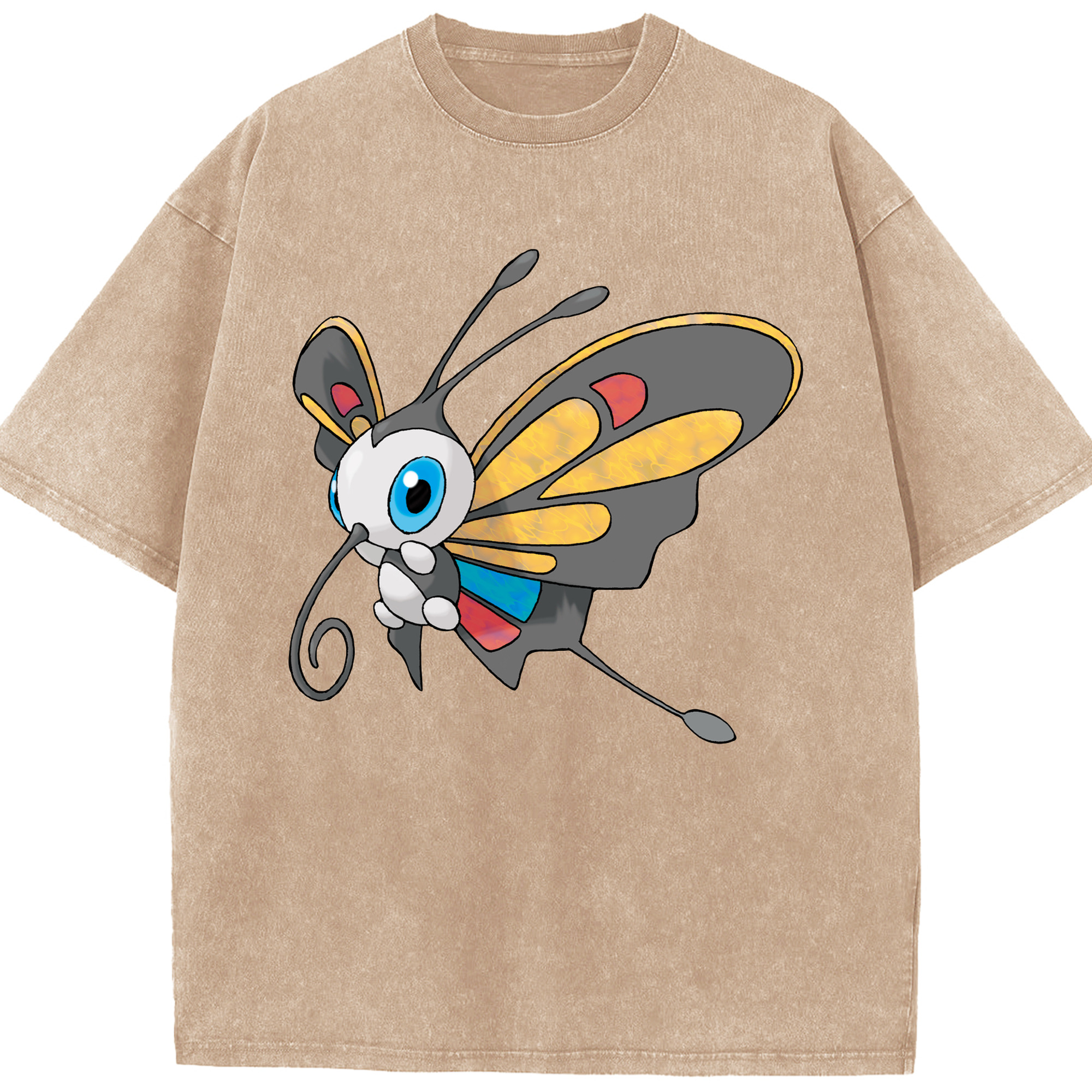 （画像用） ポケットモンスター Pokémon 綿100% ヴィンテージ風 半袖Tシャツ（フロントプリント）
