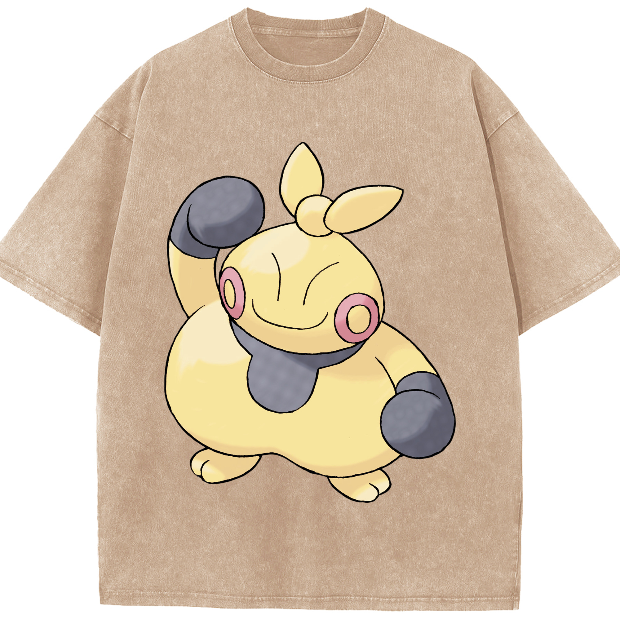 （画像用） ポケットモンスター Pokémon 綿100% ヴィンテージ風 半袖Tシャツ（フロントプリント）