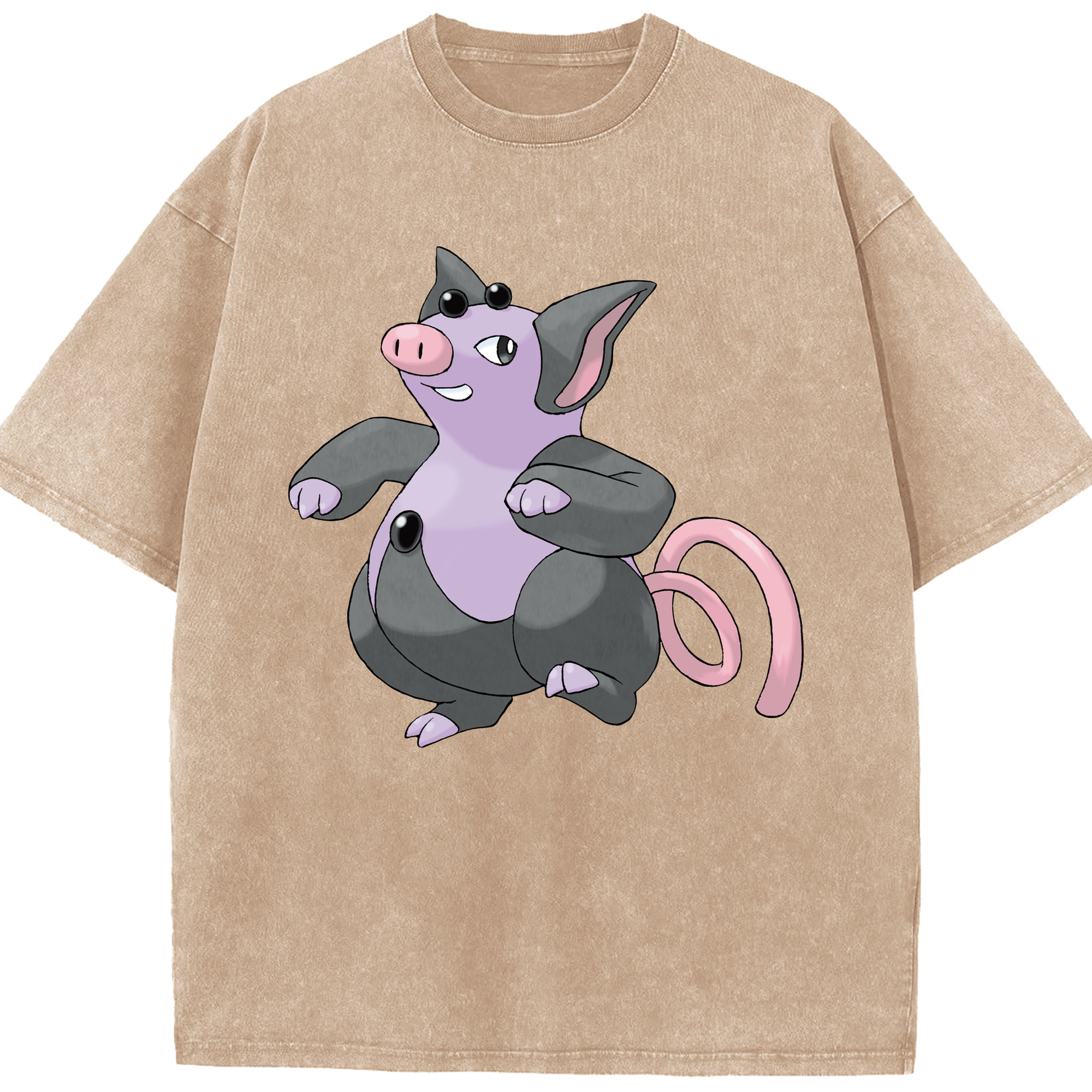 （画像用） ポケットモンスター Pokémon 綿100% ヴィンテージ風 半袖Tシャツ（フロントプリント）