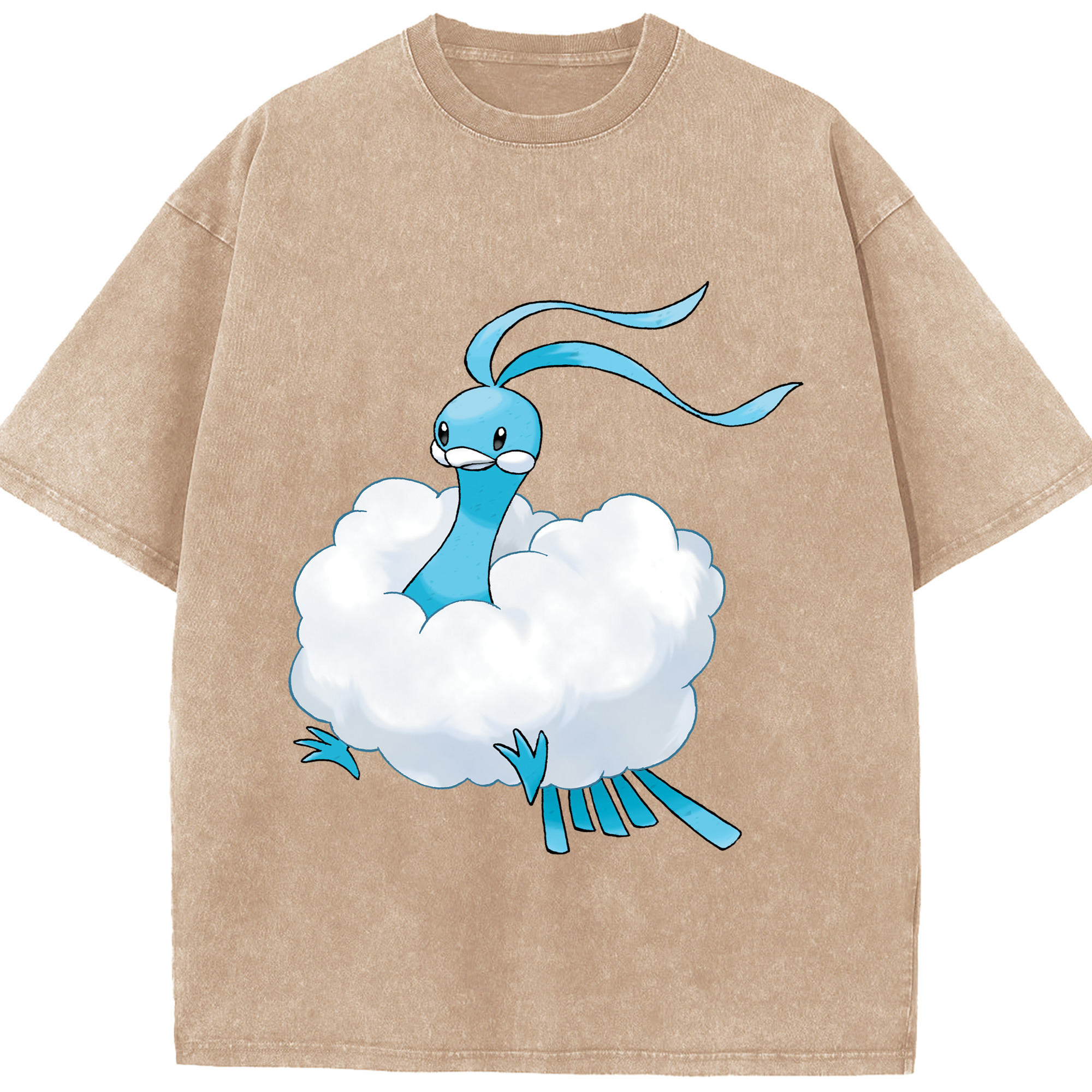 （画像用） ポケットモンスター Pokémon 綿100% ヴィンテージ風 半袖Tシャツ（フロントプリント）