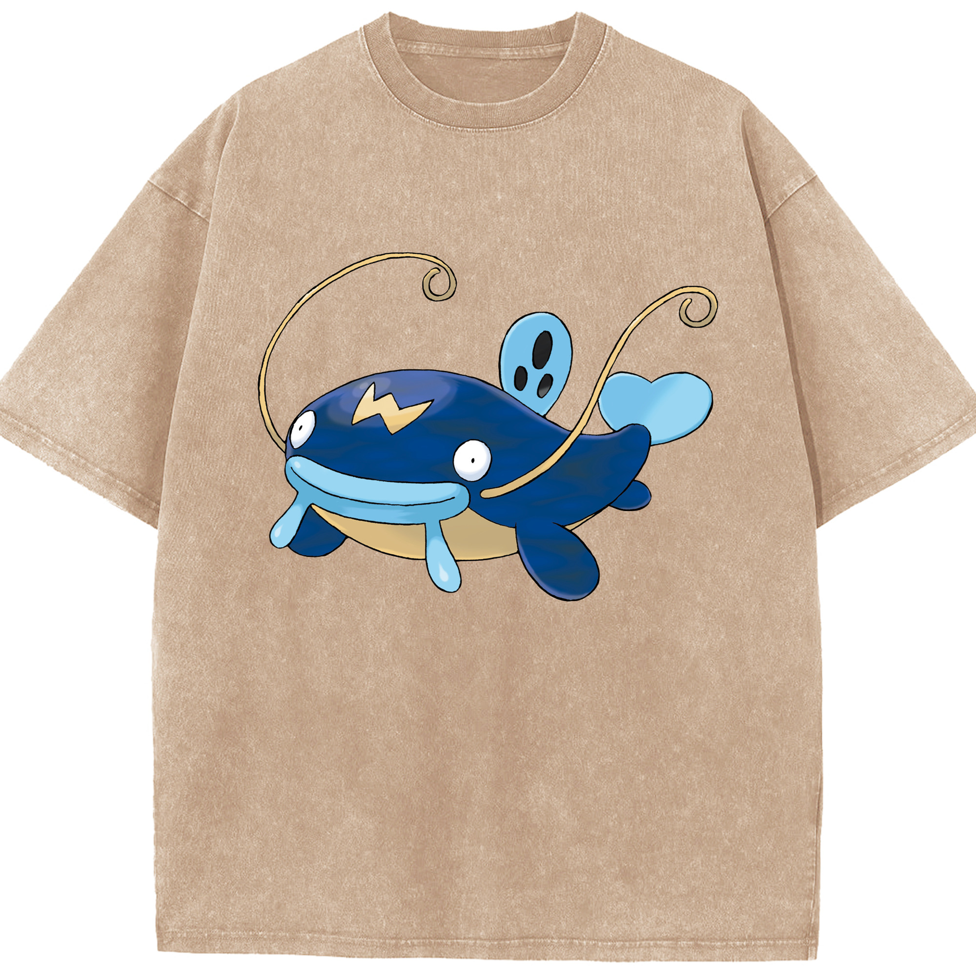 （画像用） ポケットモンスター Pokémon 綿100% ヴィンテージ風 半袖Tシャツ（フロントプリント）