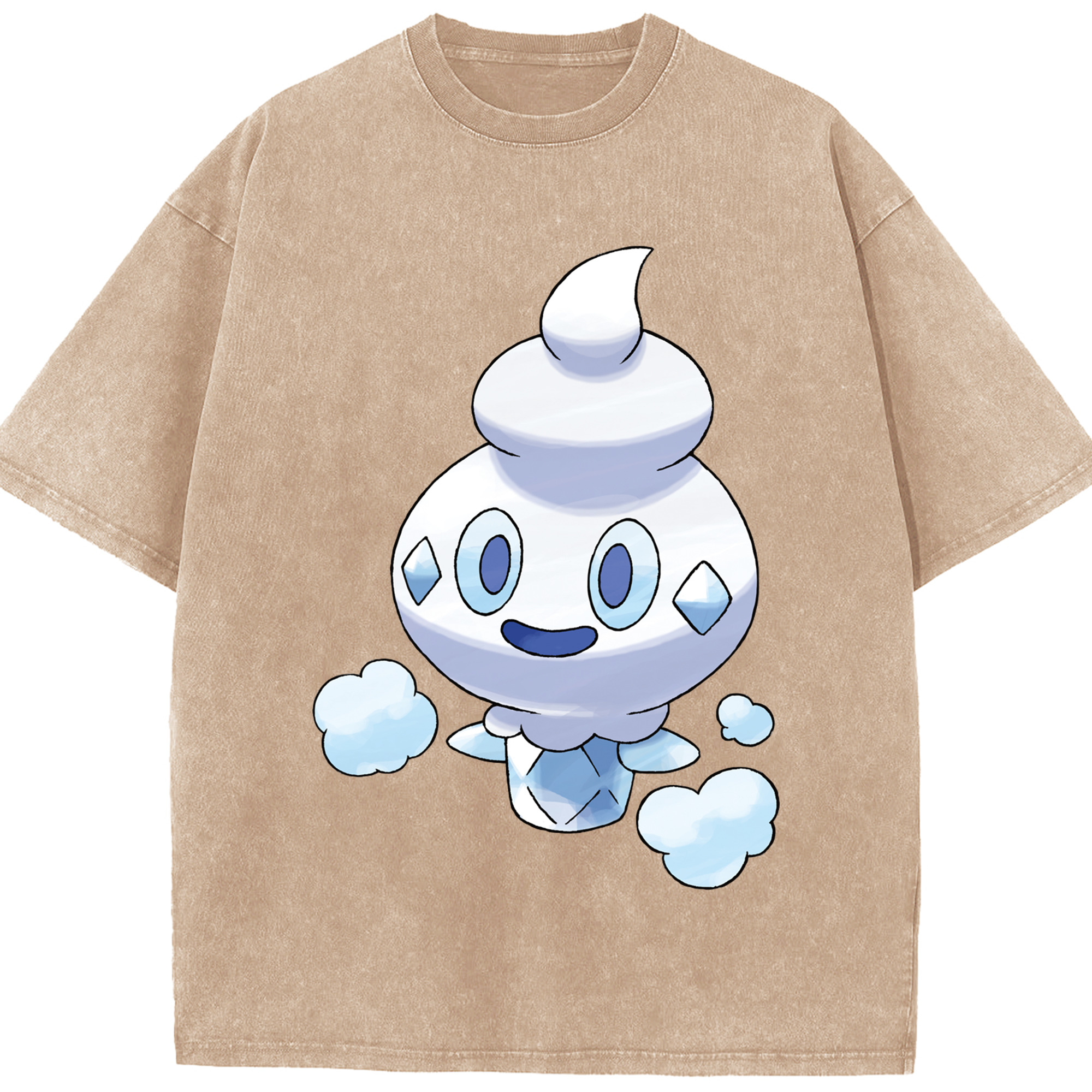 （画像用） ポケットモンスター Pokémon 綿100% ヴィンテージ風 半袖Tシャツ（フロントプリント）