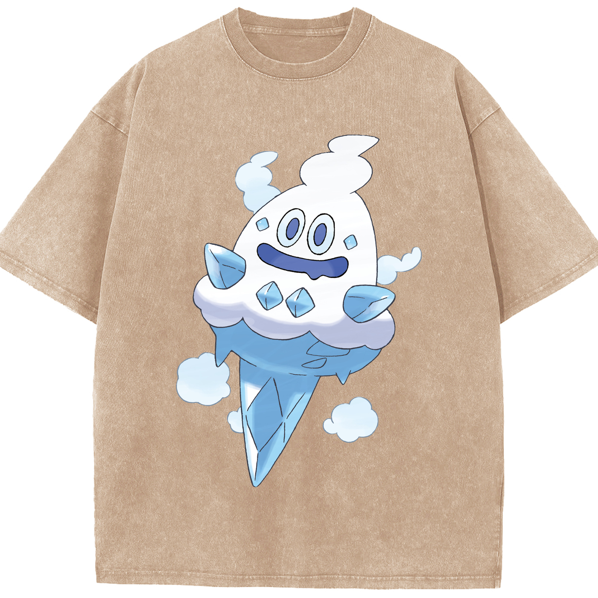 （画像用） ポケットモンスター Pokémon 綿100% ヴィンテージ風 半袖Tシャツ（フロントプリント）