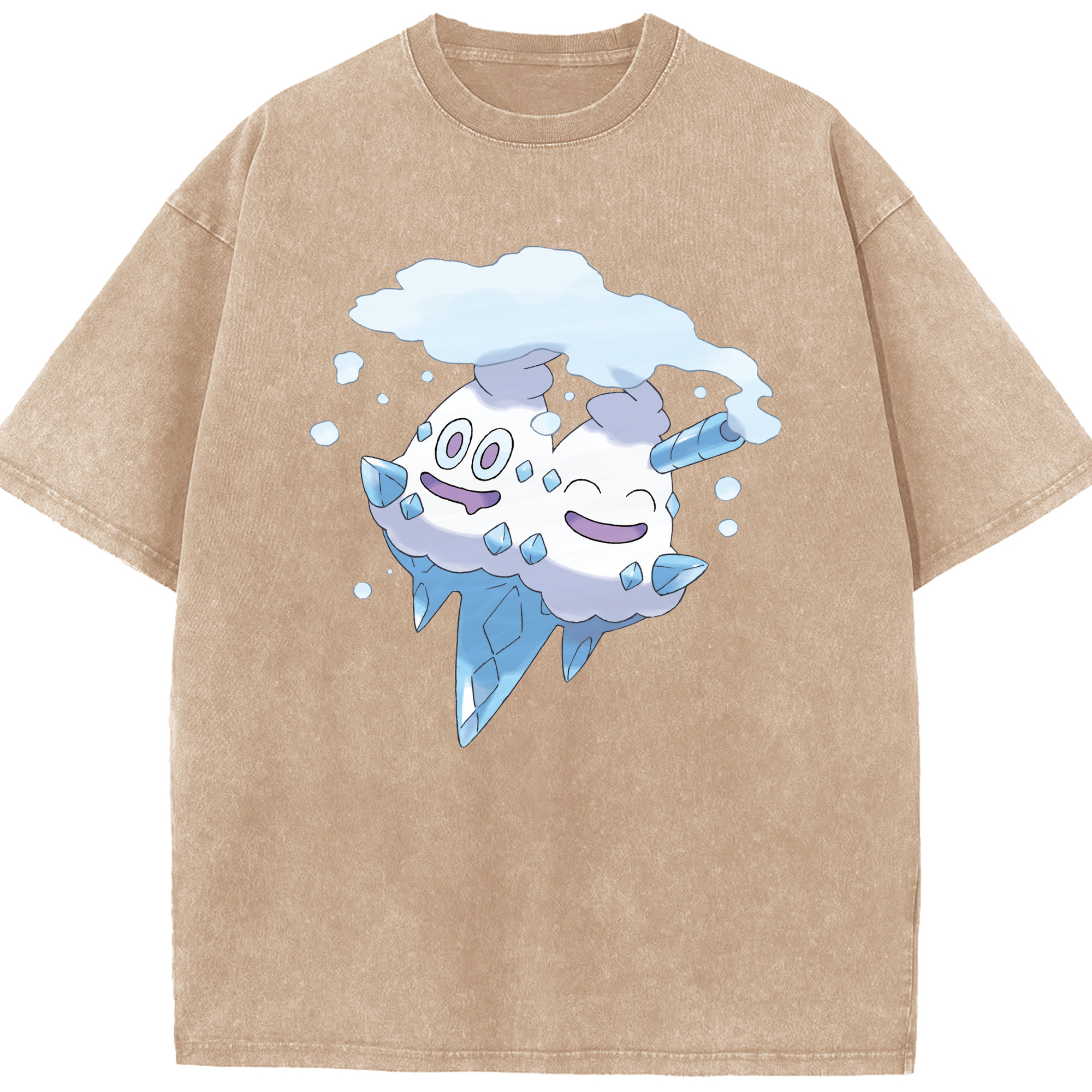（画像用） ポケットモンスター Pokémon 綿100% ヴィンテージ風 半袖Tシャツ（フロントプリント）