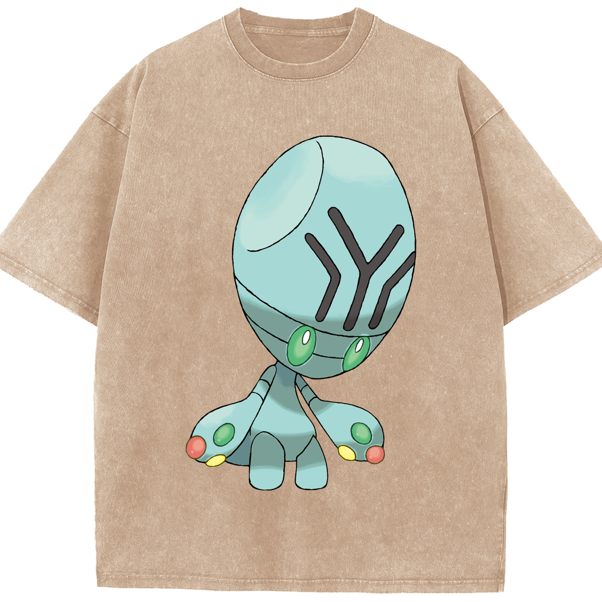 （画像用） ポケットモンスター Pokémon 綿100% ヴィンテージ風 半袖Tシャツ（フロントプリント）