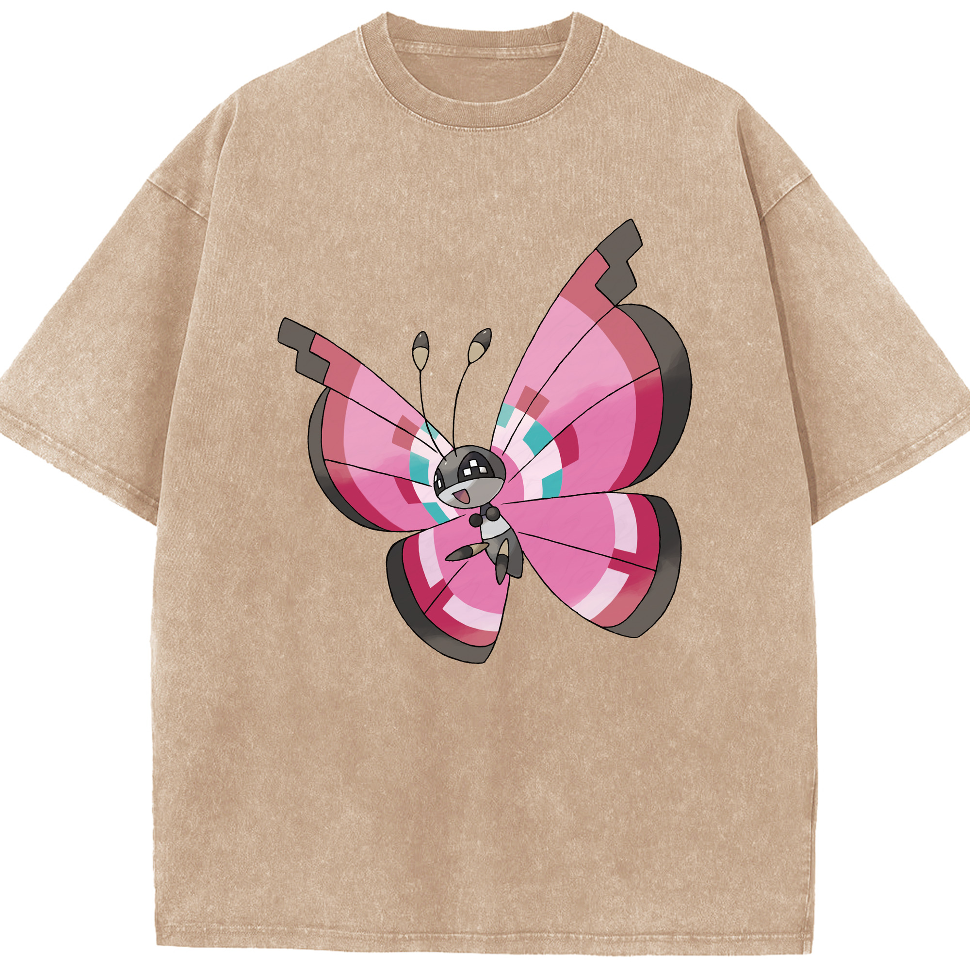 （画像用） ポケットモンスター Pokémon 綿100% ヴィンテージ風 半袖Tシャツ（フロントプリント）