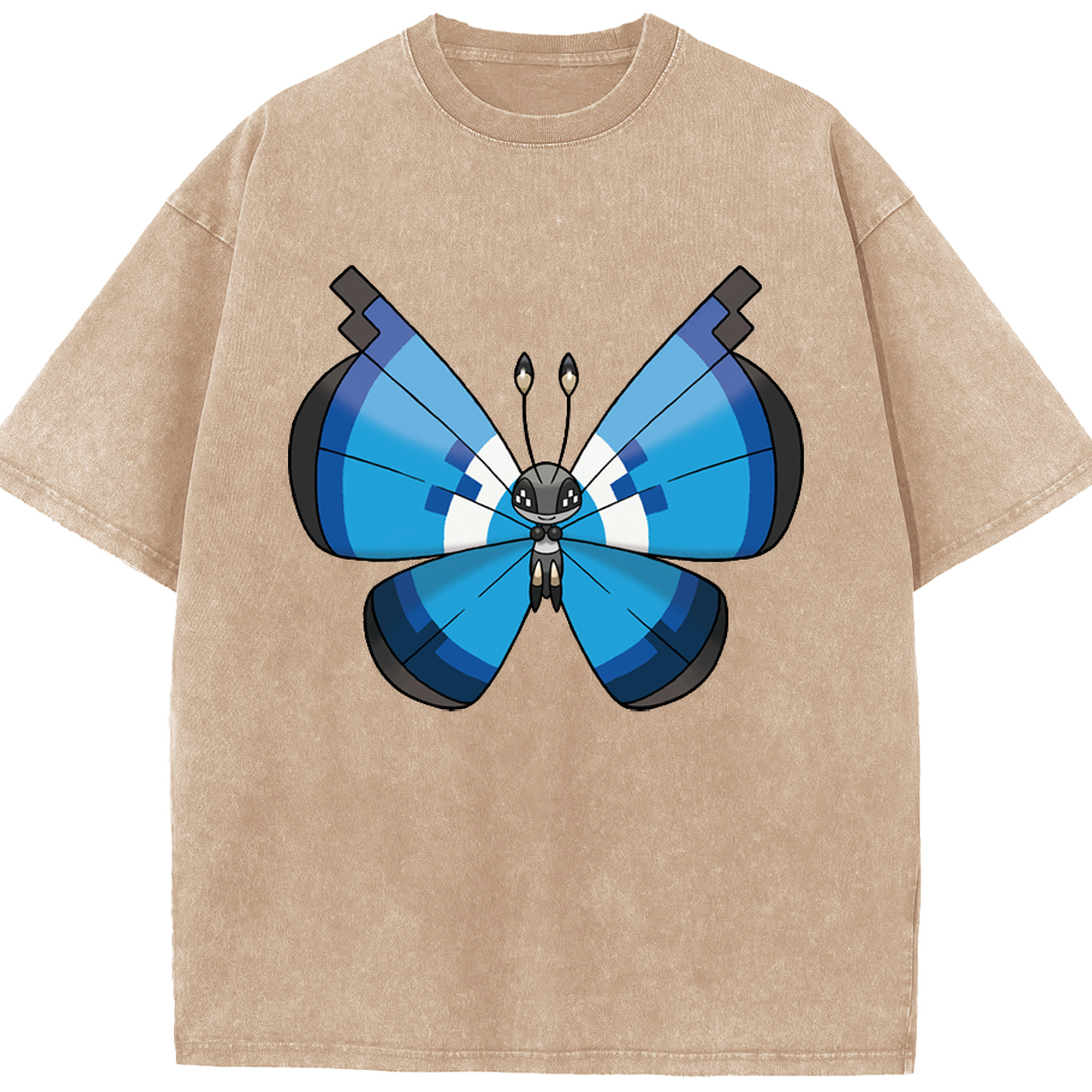 （画像用） ポケットモンスター Pokémon 綿100% ヴィンテージ風 半袖Tシャツ（フロントプリント）