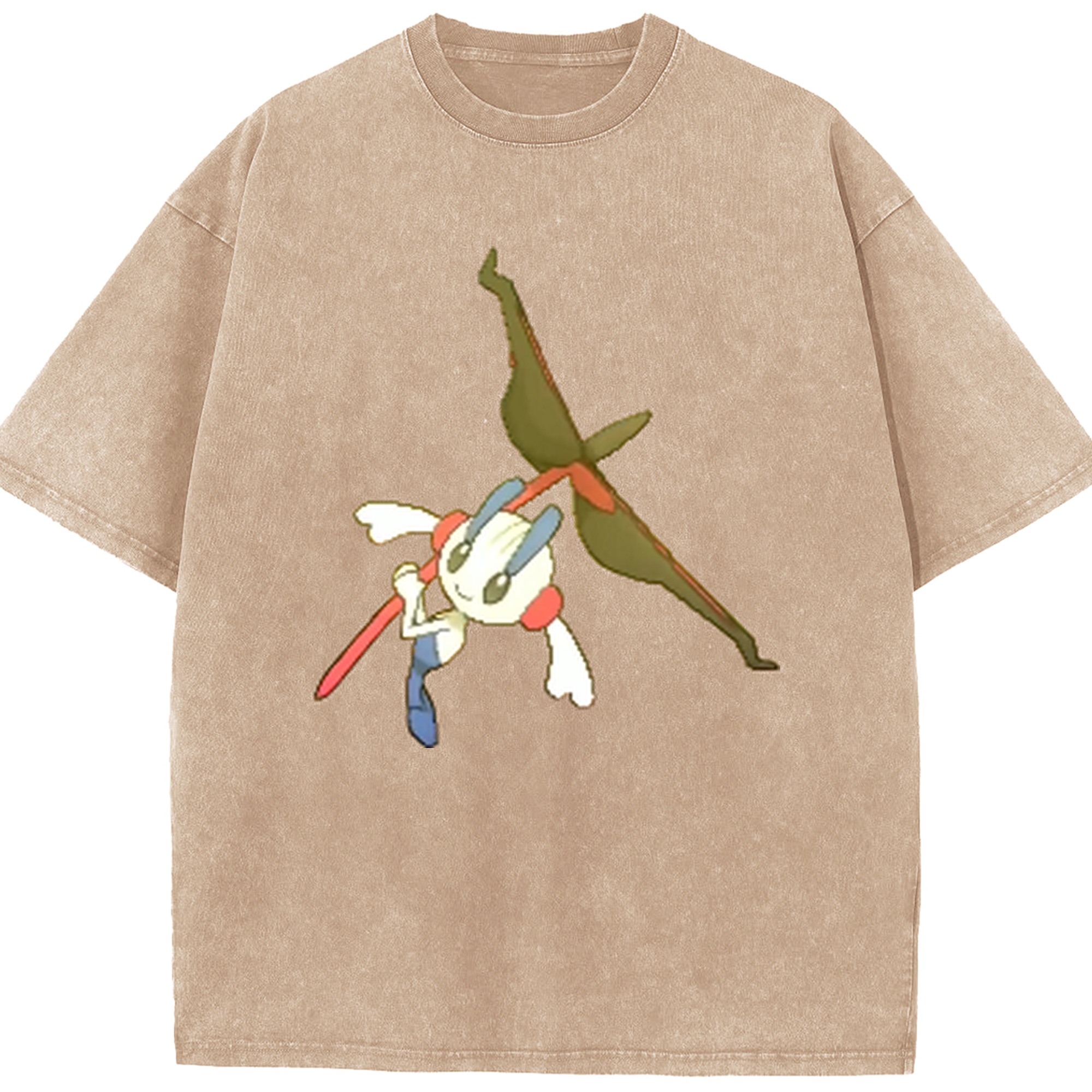 （画像用） ポケットモンスター Pokémon 綿100% ヴィンテージ風 半袖Tシャツ（フロントプリント）
